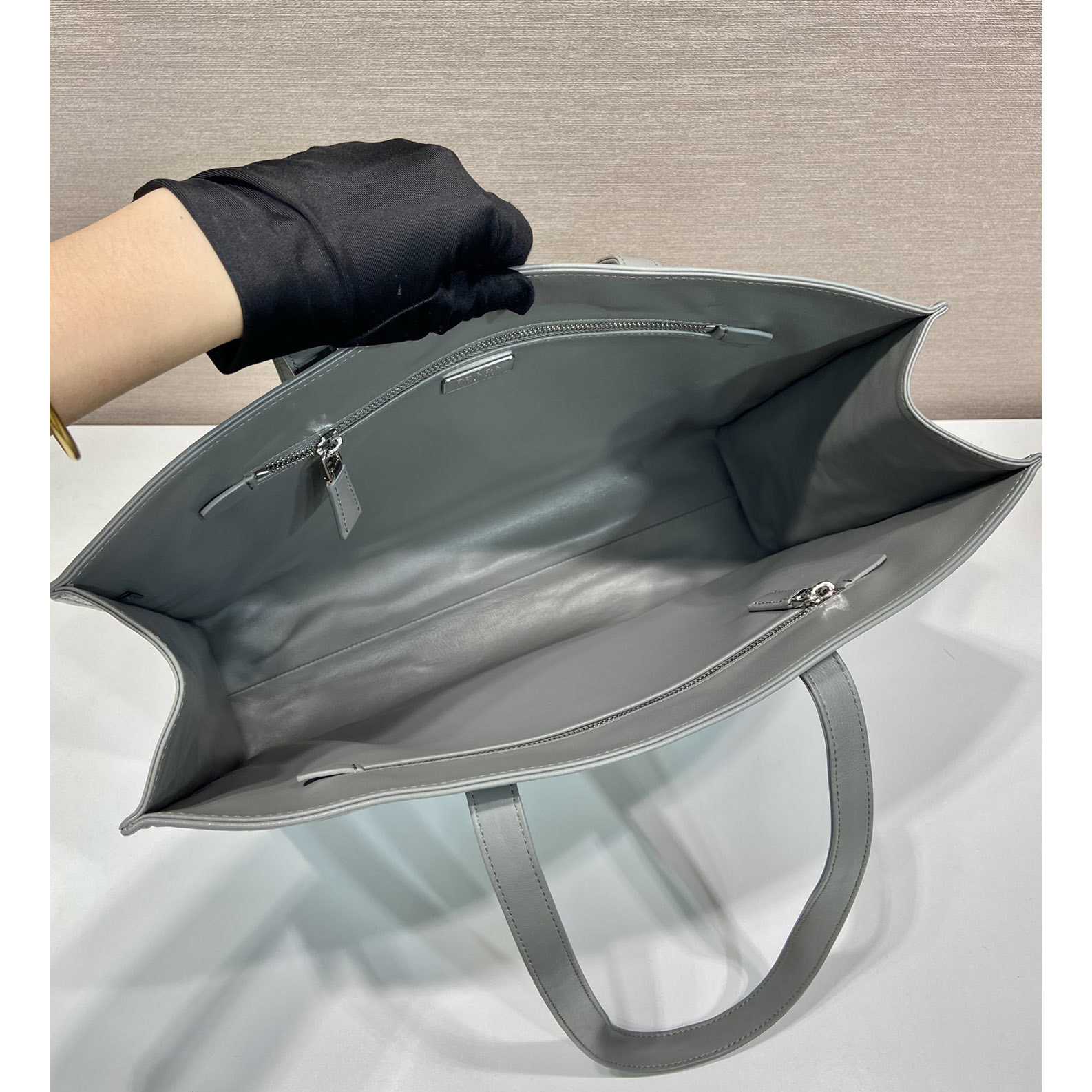 Prada Large Antique Nappa Leather Tote - DopestKickz