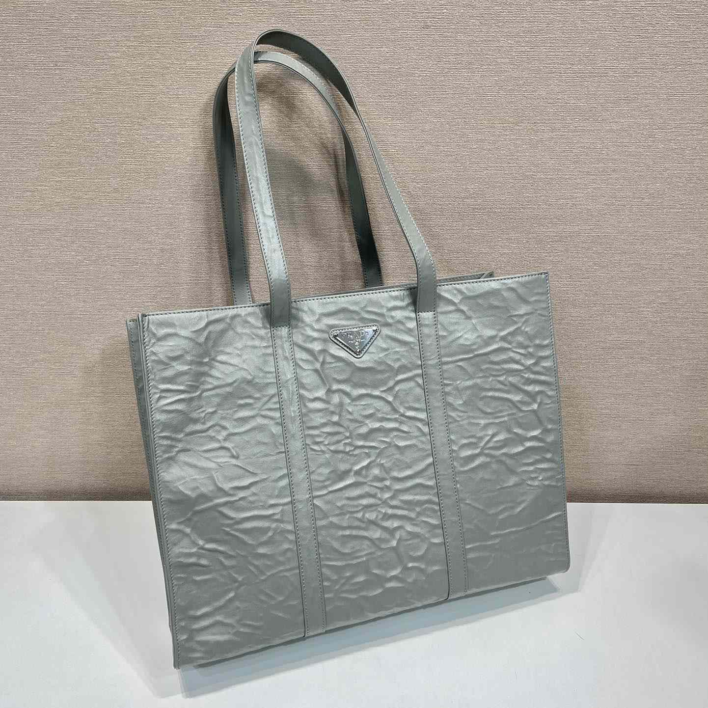 Prada Large Antique Nappa Leather Tote - DopestKickz