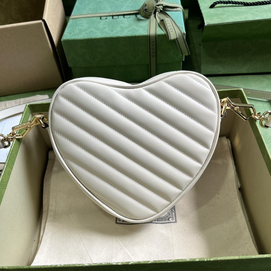 Gucci Interlocking G Mini Heart Shoulder Bag - DopestKickz