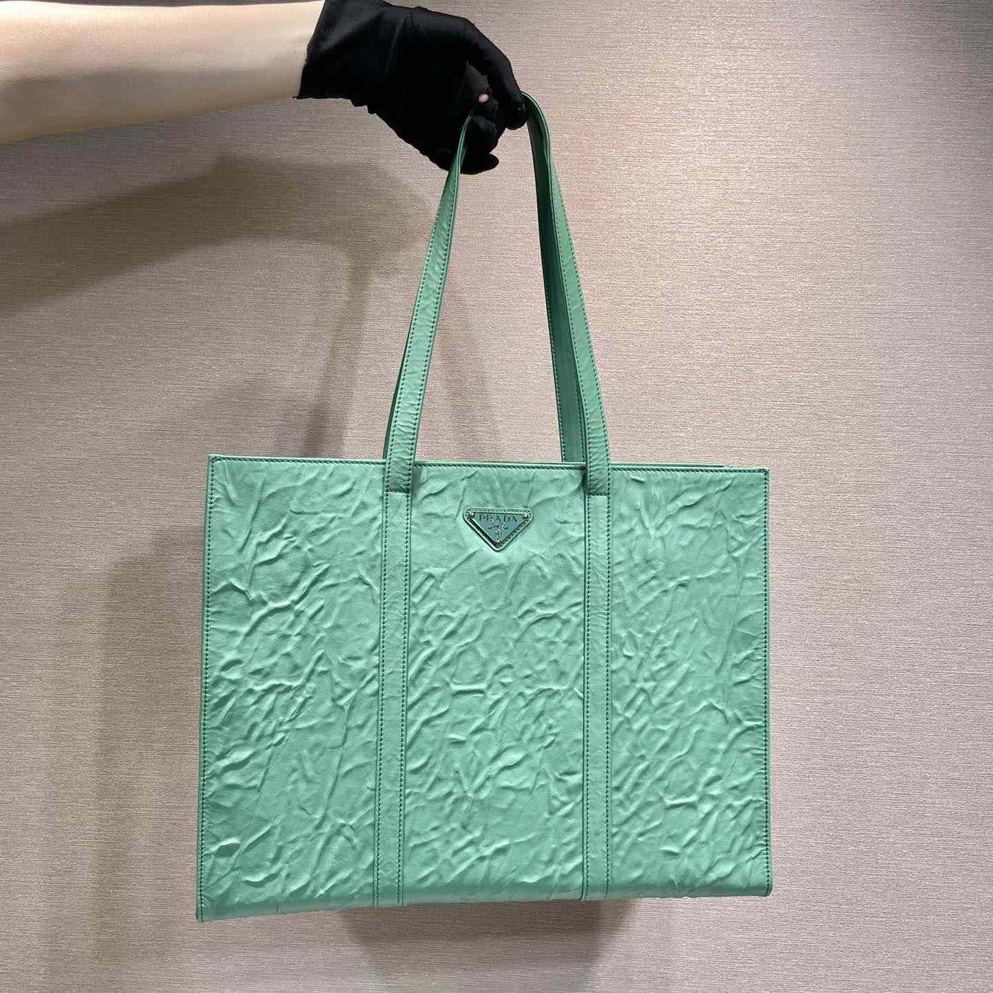Prada Large Antique Nappa Leather Tote - DopestKickz