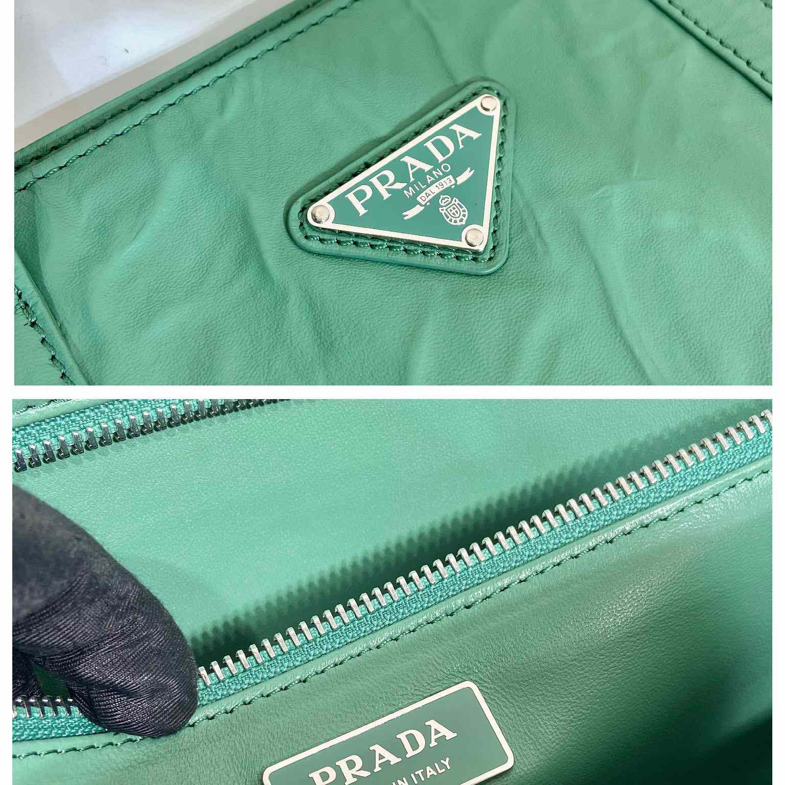 Prada Large Antique Nappa Leather Tote - DopestKickz