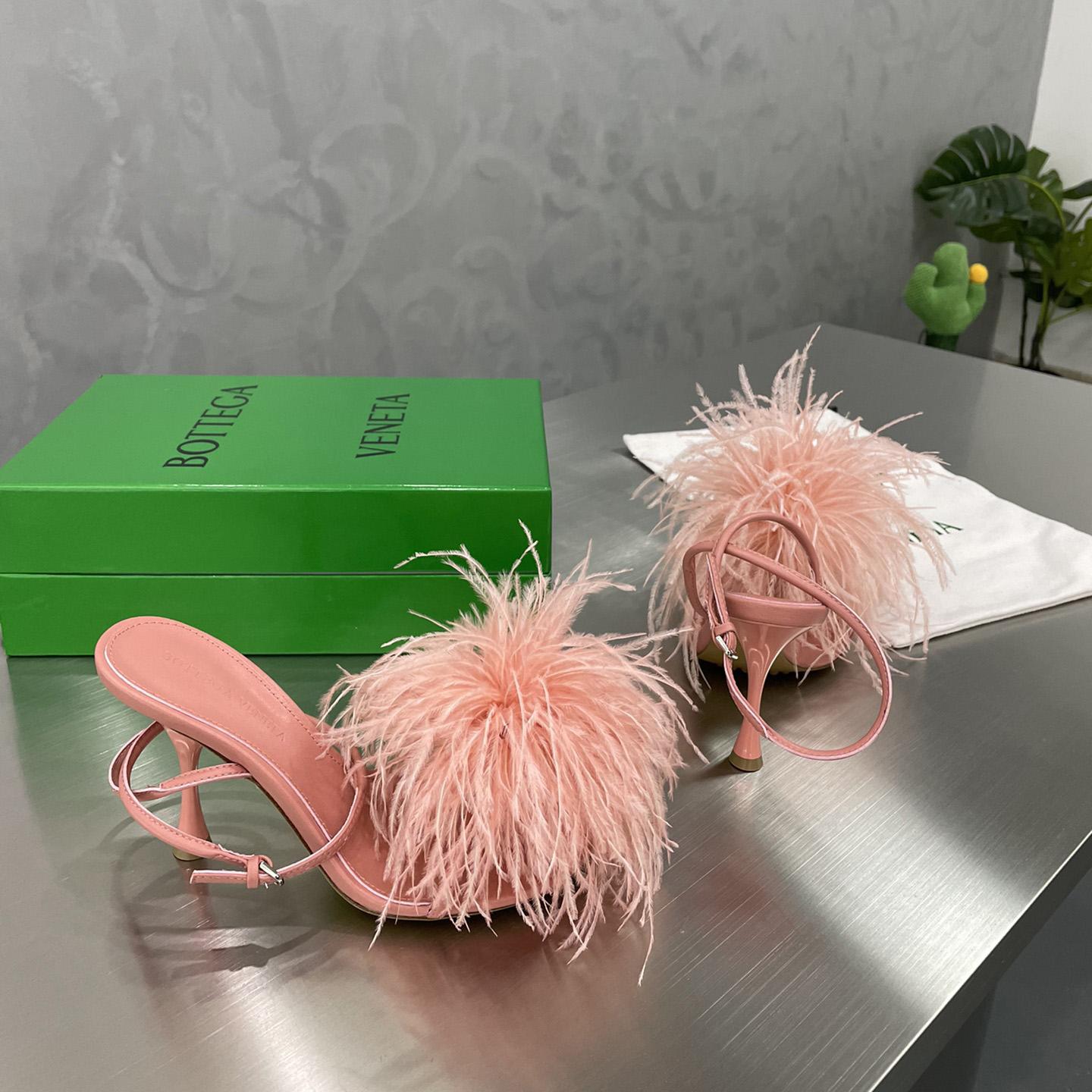 Bottega Veneta Pink Leather Sandal  - DopestKickz