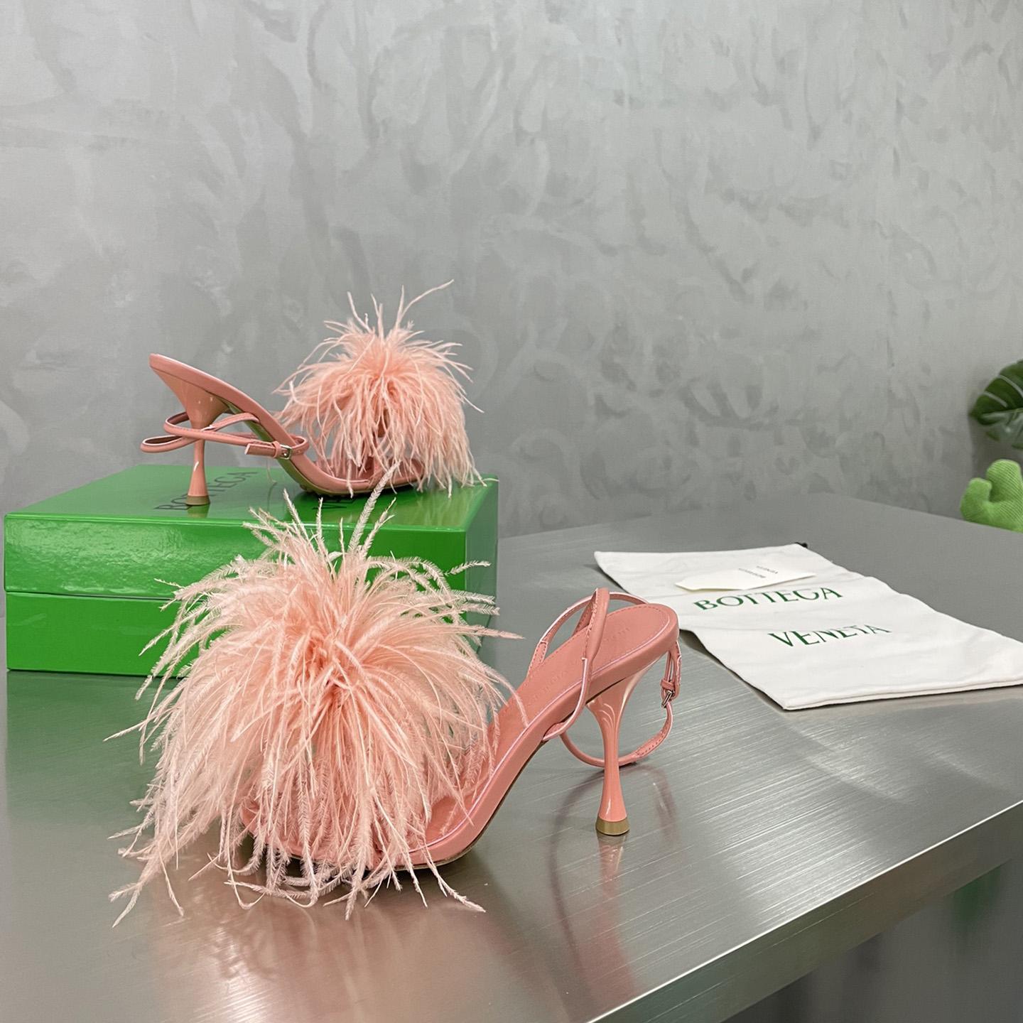 Bottega Veneta Pink Leather Sandal  - DopestKickz