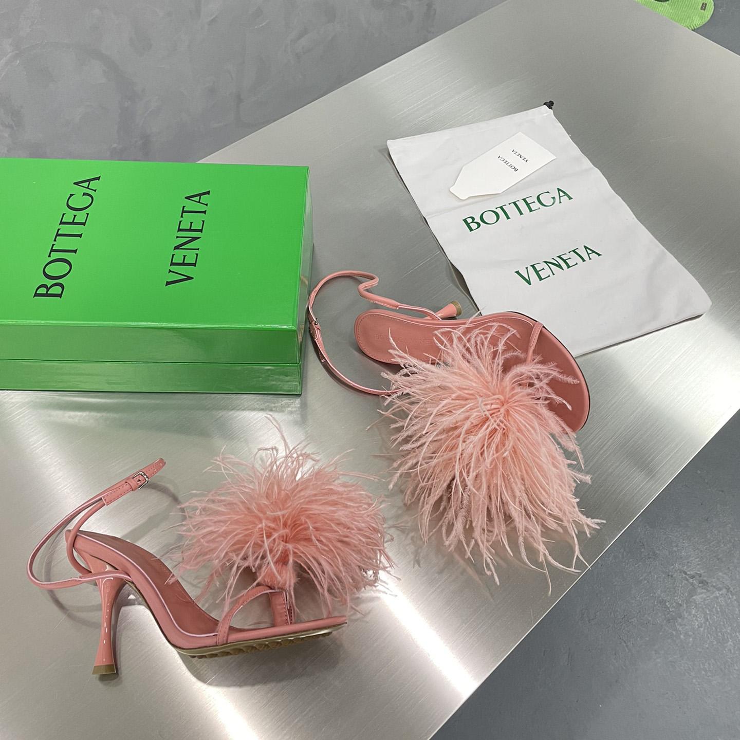 Bottega Veneta Pink Leather Sandal  - DopestKickz