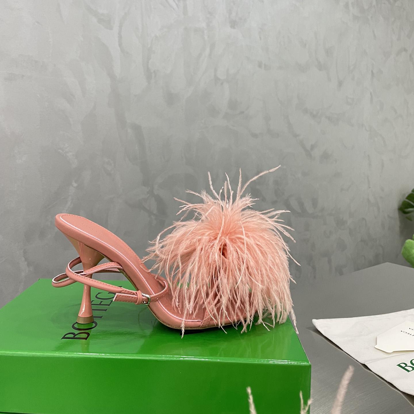 Bottega Veneta Pink Leather Sandal  - DopestKickz