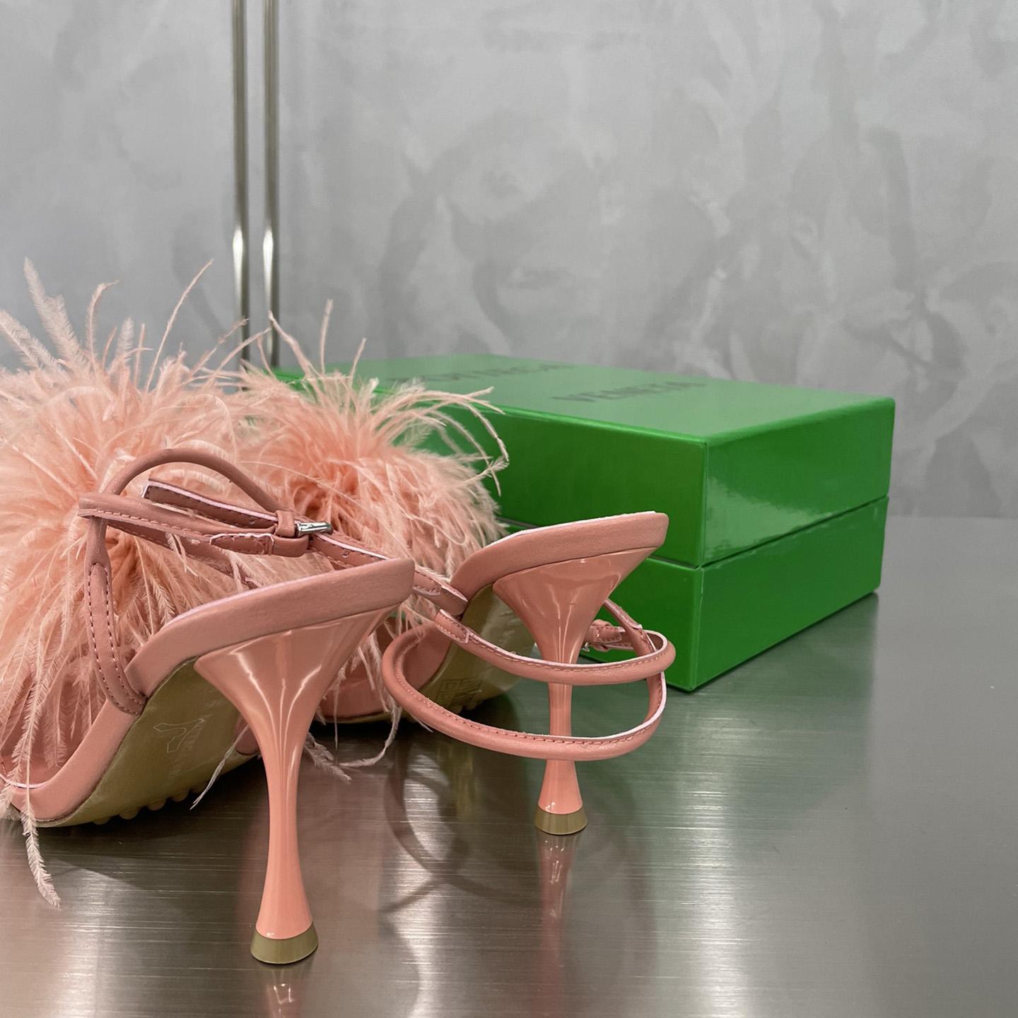 Bottega Veneta Pink Leather Sandal  - DopestKickz