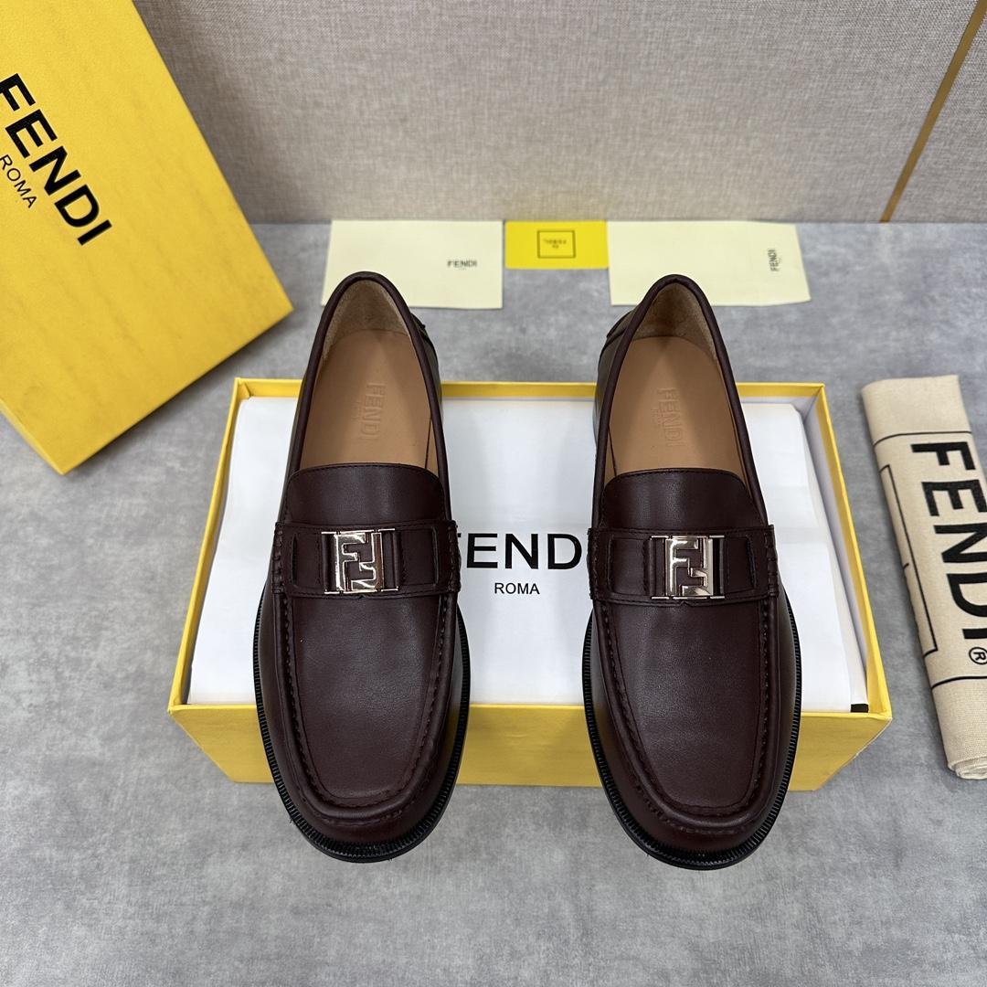 Fendi Men's Brown Loafer - DopestKickz