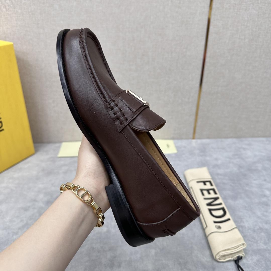 Fendi Men's Brown Loafer - DopestKickz