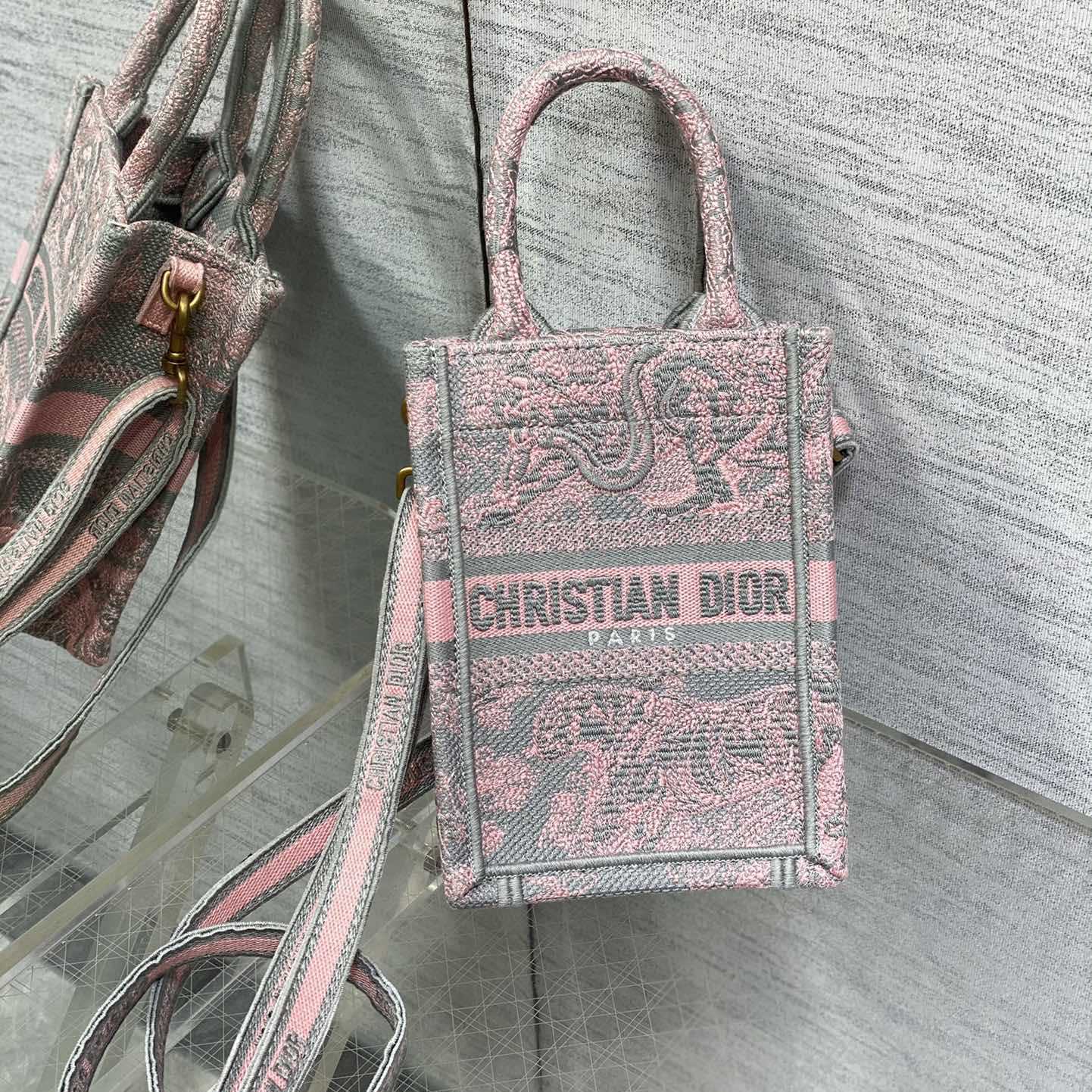 Dior Mini Dior Book Tote Phone Bag - DopestKickz