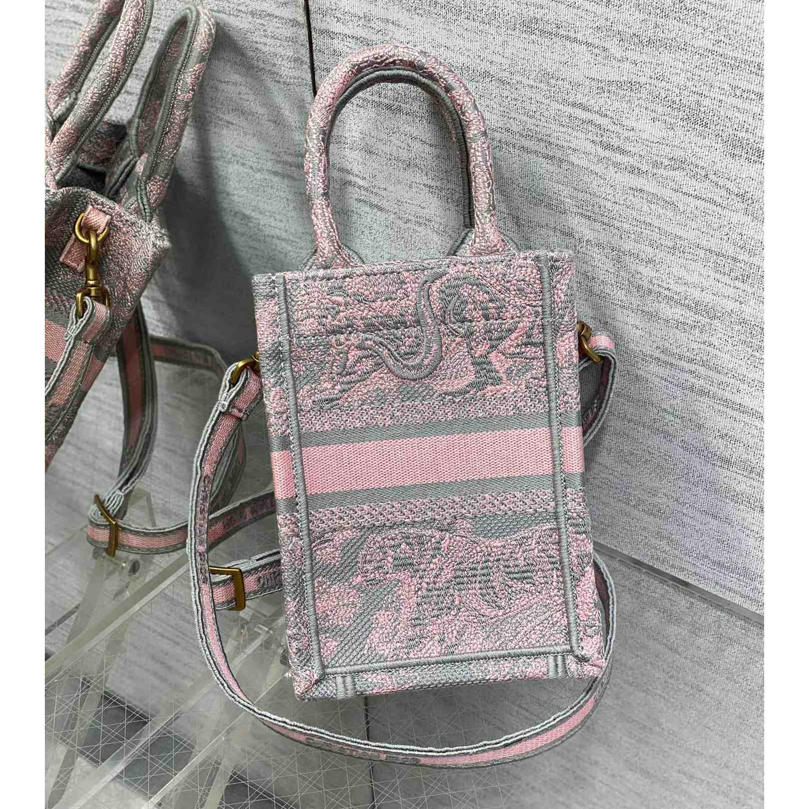 Dior Mini Dior Book Tote Phone Bag - DopestKickz