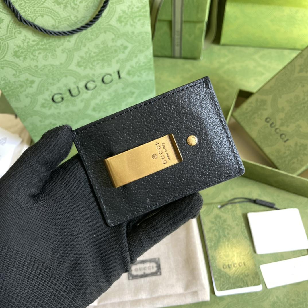 Gucci GG Marmont Leather Money Clip  (10-7CM) - DopestKickz