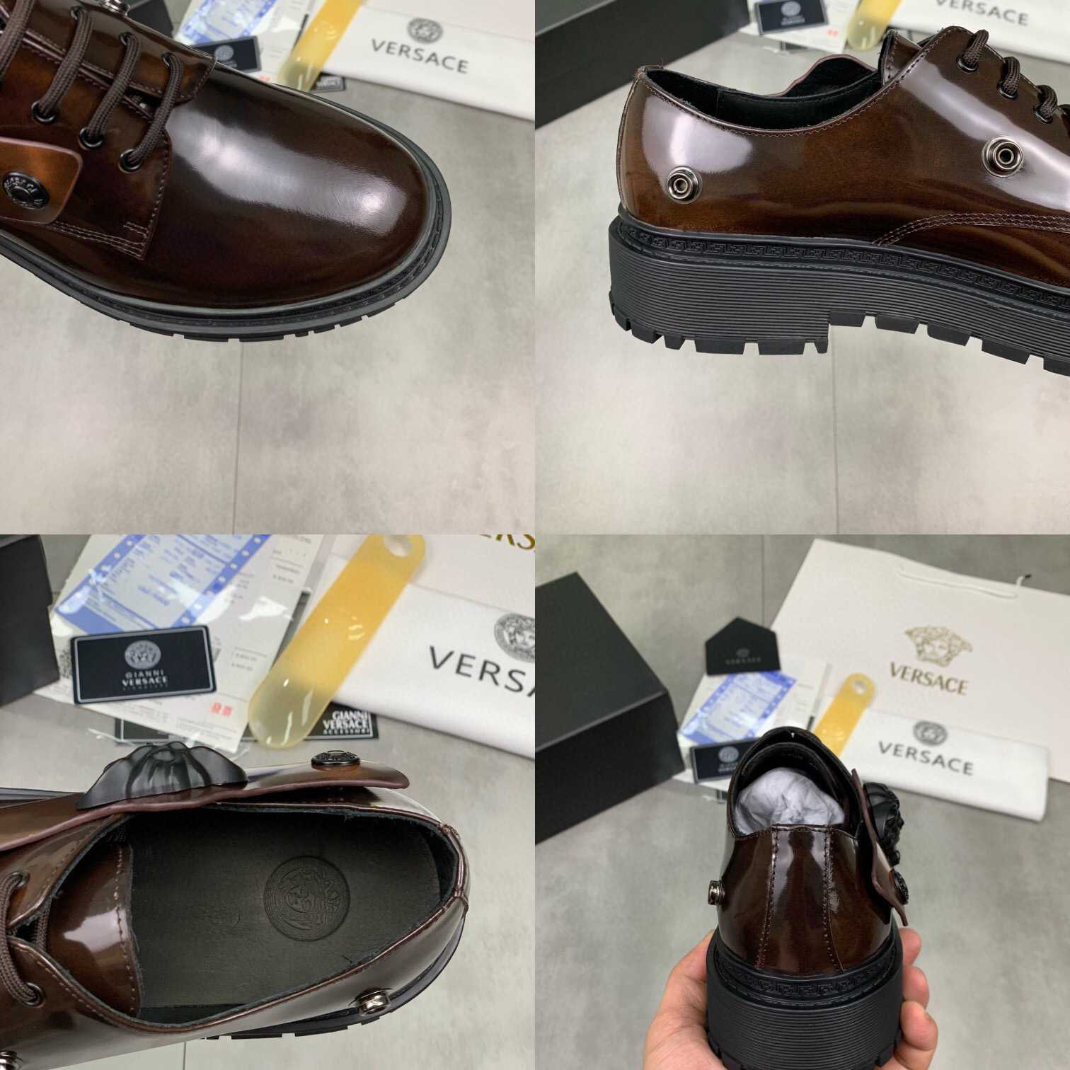 Versace Medusa Head-motif Derby Shoes - DopestKickz