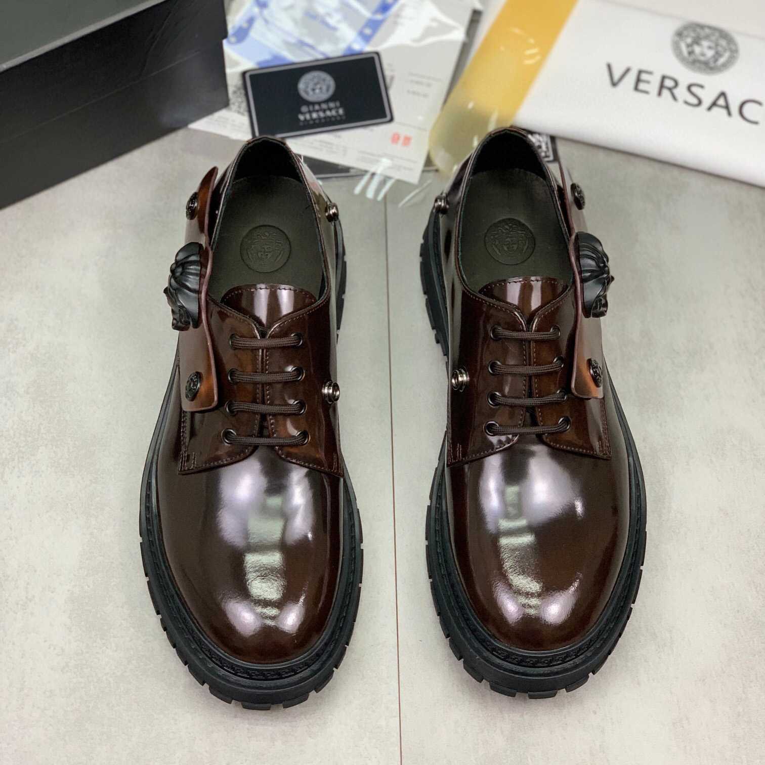 Versace Medusa Head-motif Derby Shoes - DopestKickz