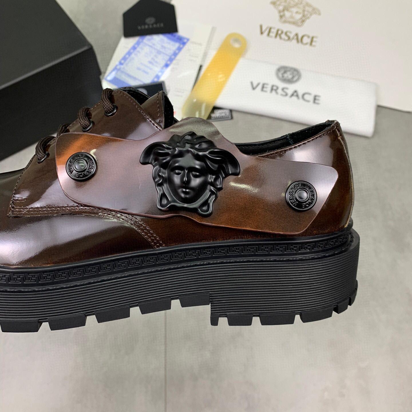 Versace Medusa Head-motif Derby Shoes - DopestKickz