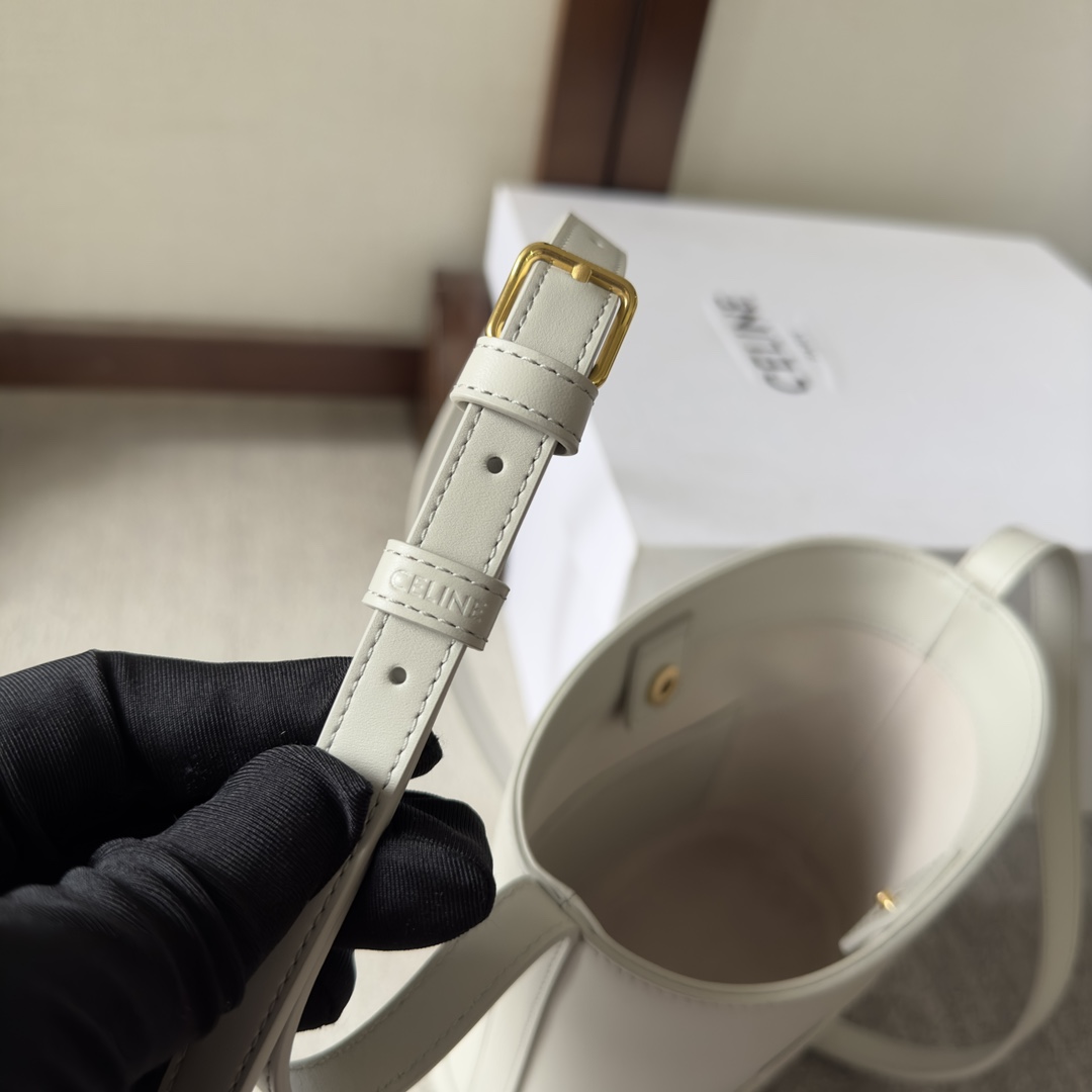 Celine Mini Bucket Cuir Triomphe In Smooth Calfskin  - DopestKickz