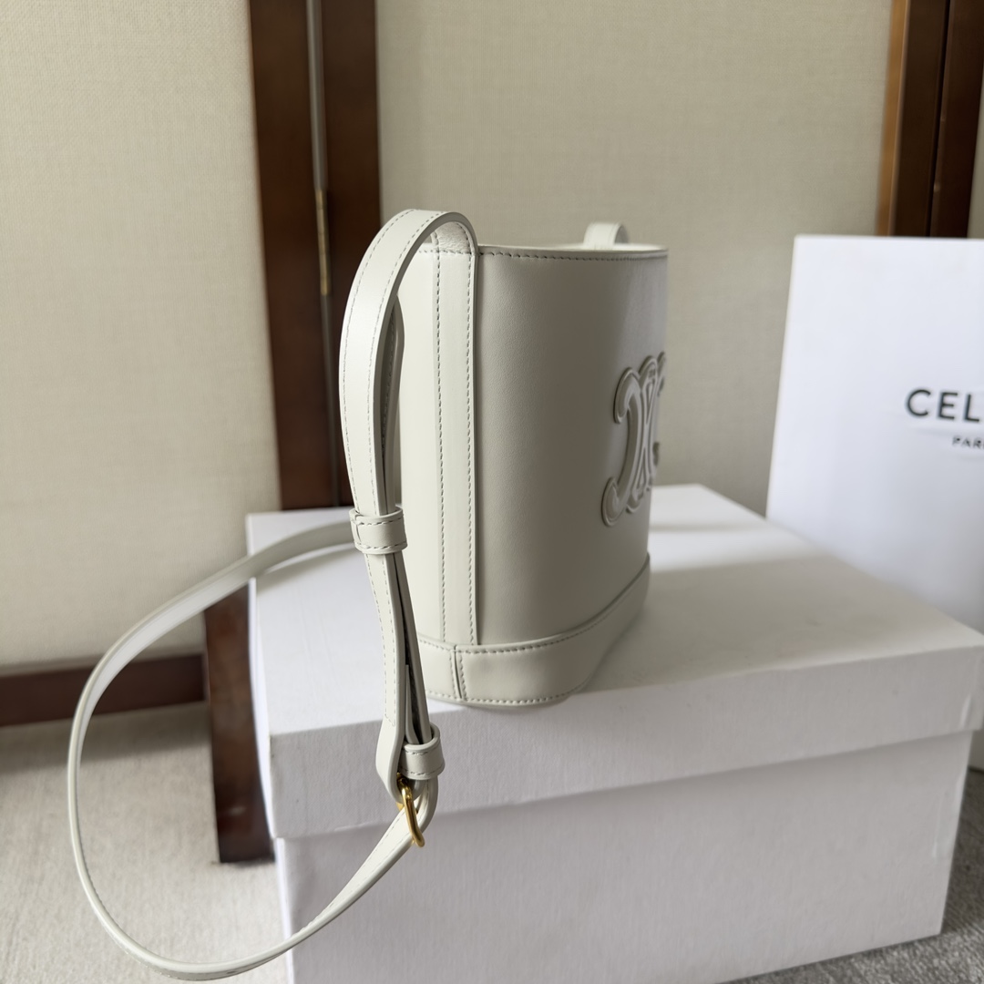 Celine Mini Bucket Cuir Triomphe In Smooth Calfskin  - DopestKickz