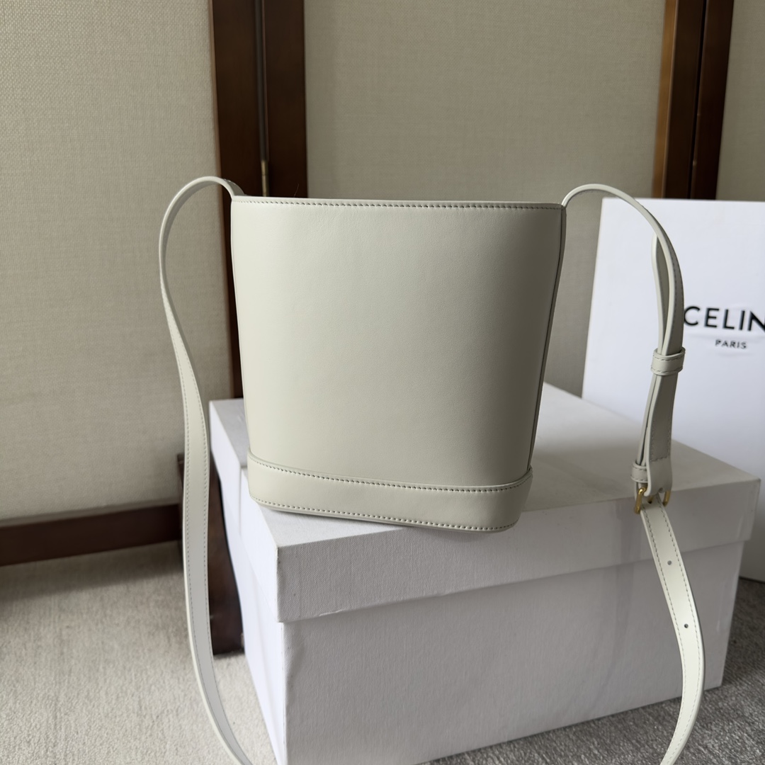 Celine Mini Bucket Cuir Triomphe In Smooth Calfskin  - DopestKickz