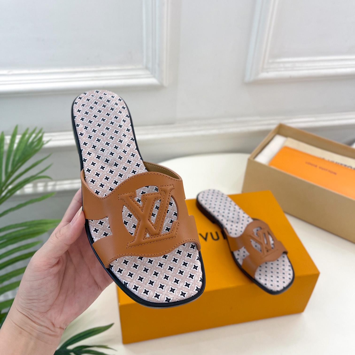 Louis Vuitton LV Isola Flat Mule - DopestKickz