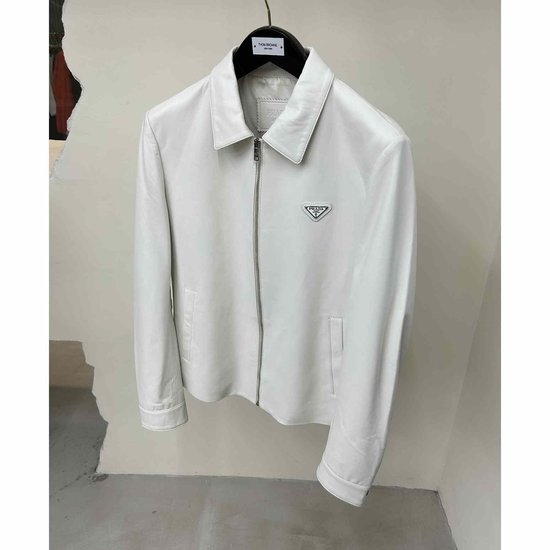 Prada Nappa Leather Blouson Jacket - DopestKickz