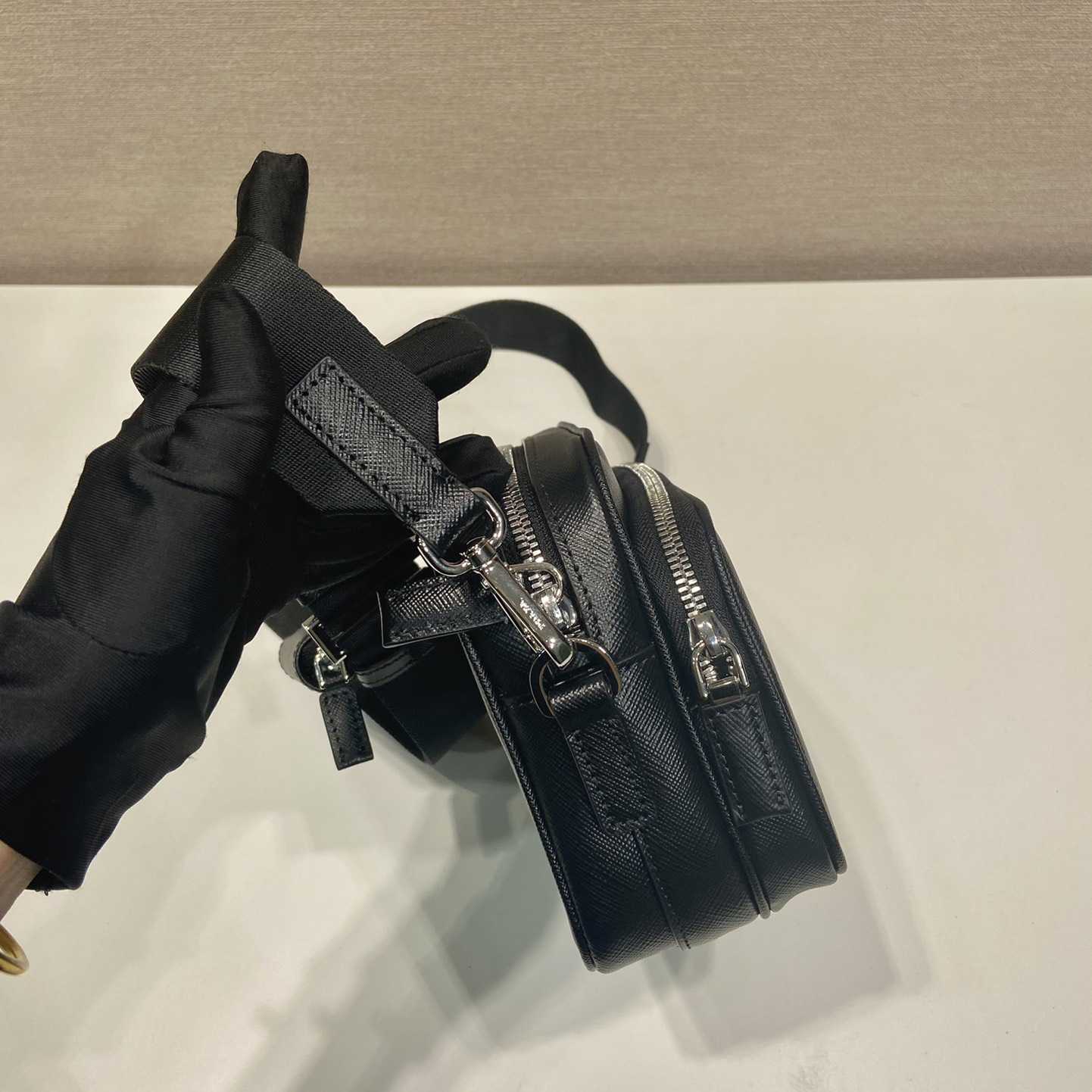 Prada Saffiano Leather Shoulder Bag - DopestKickz