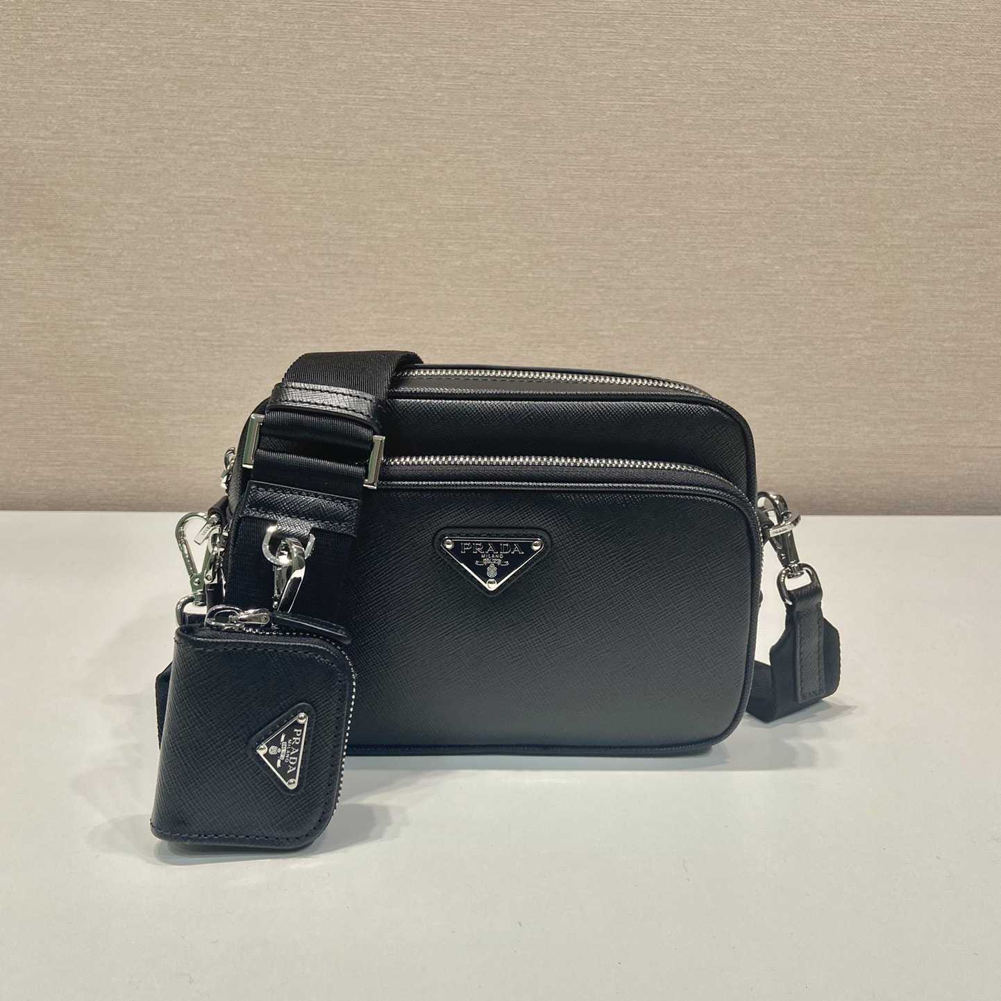 Prada Saffiano Leather Shoulder Bag - DopestKickz