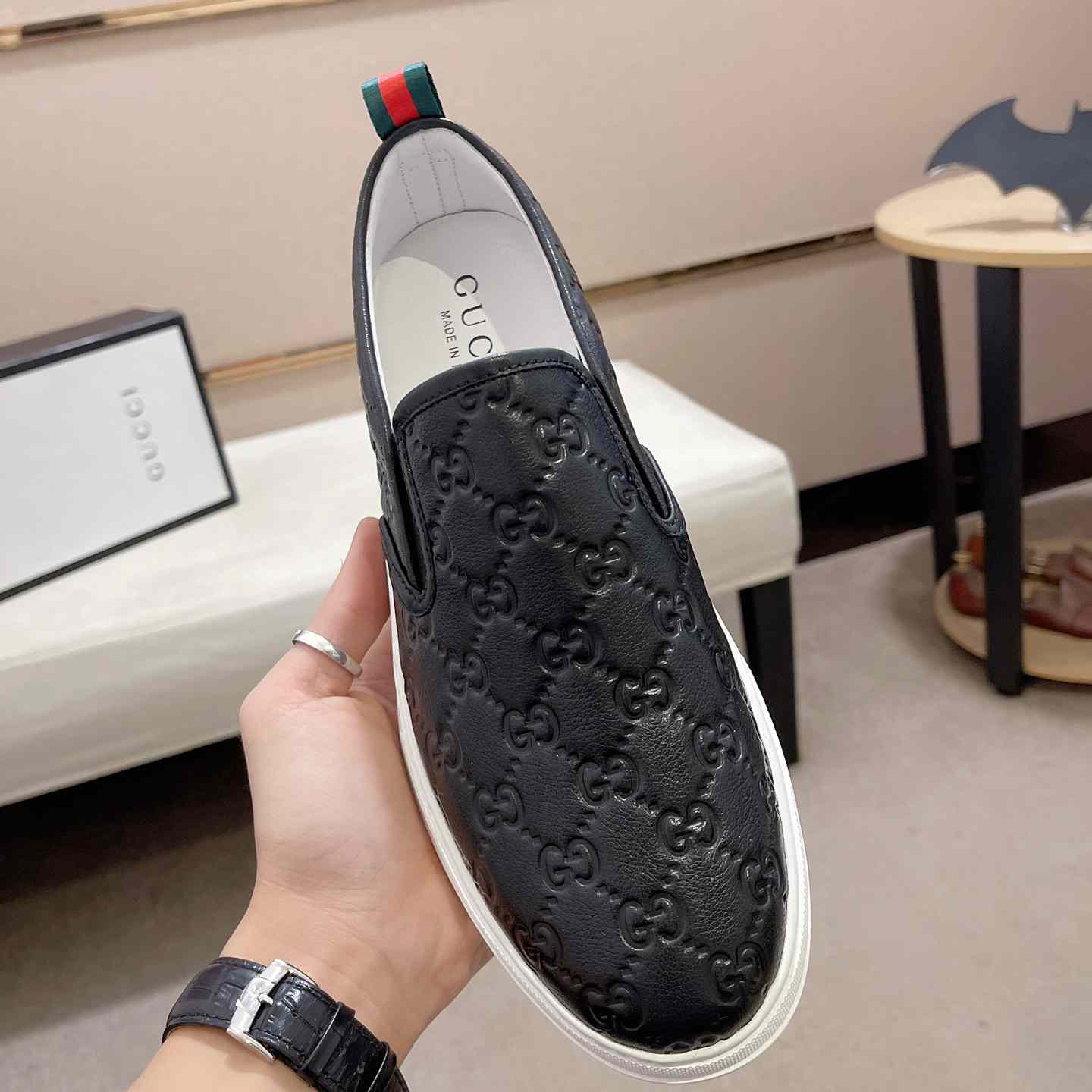 Gucci Signature Slip-on Sneakers - DopestKickz