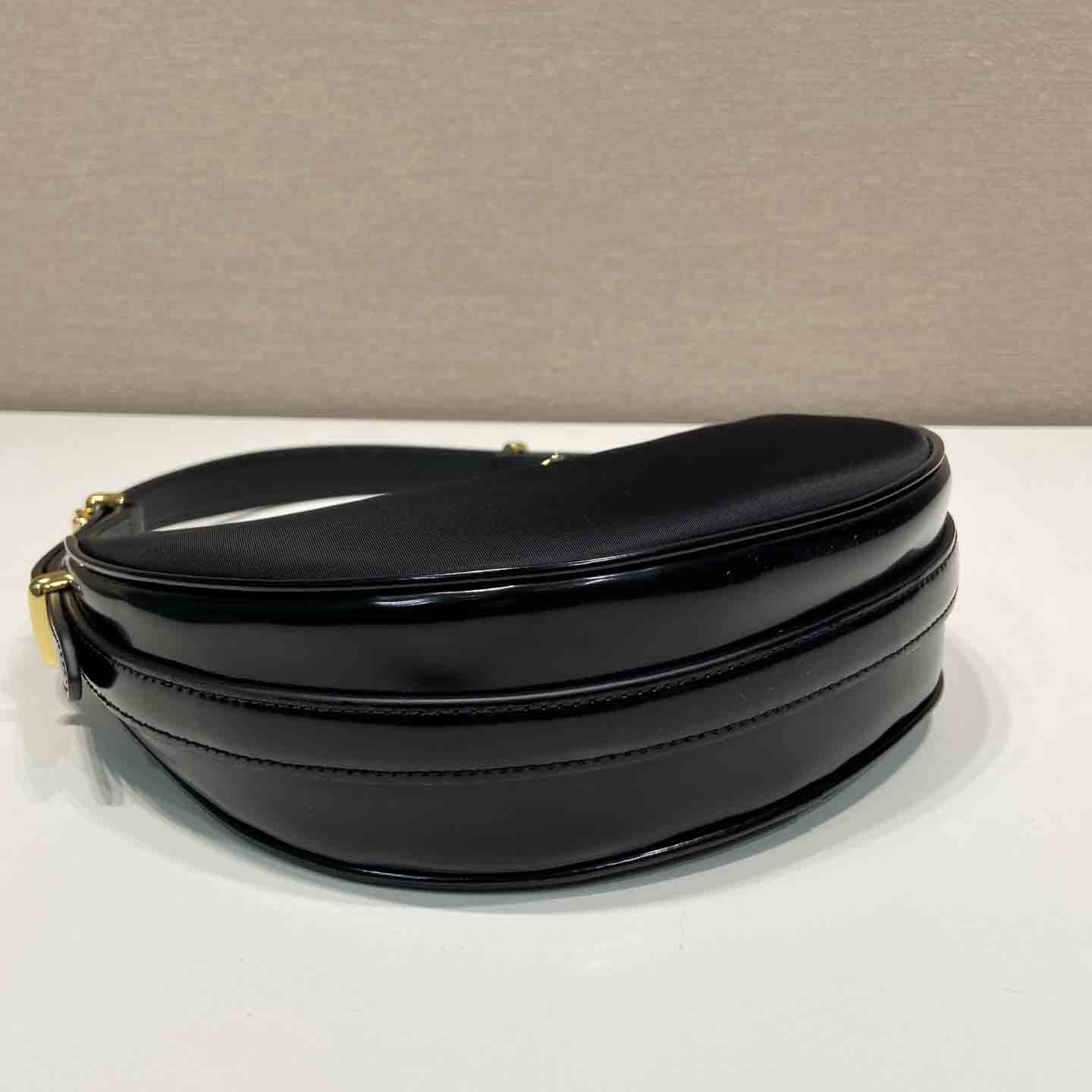 Prada Arqué Re-Nylon And Brushed Leather Shoulder Bag - DopestKickz