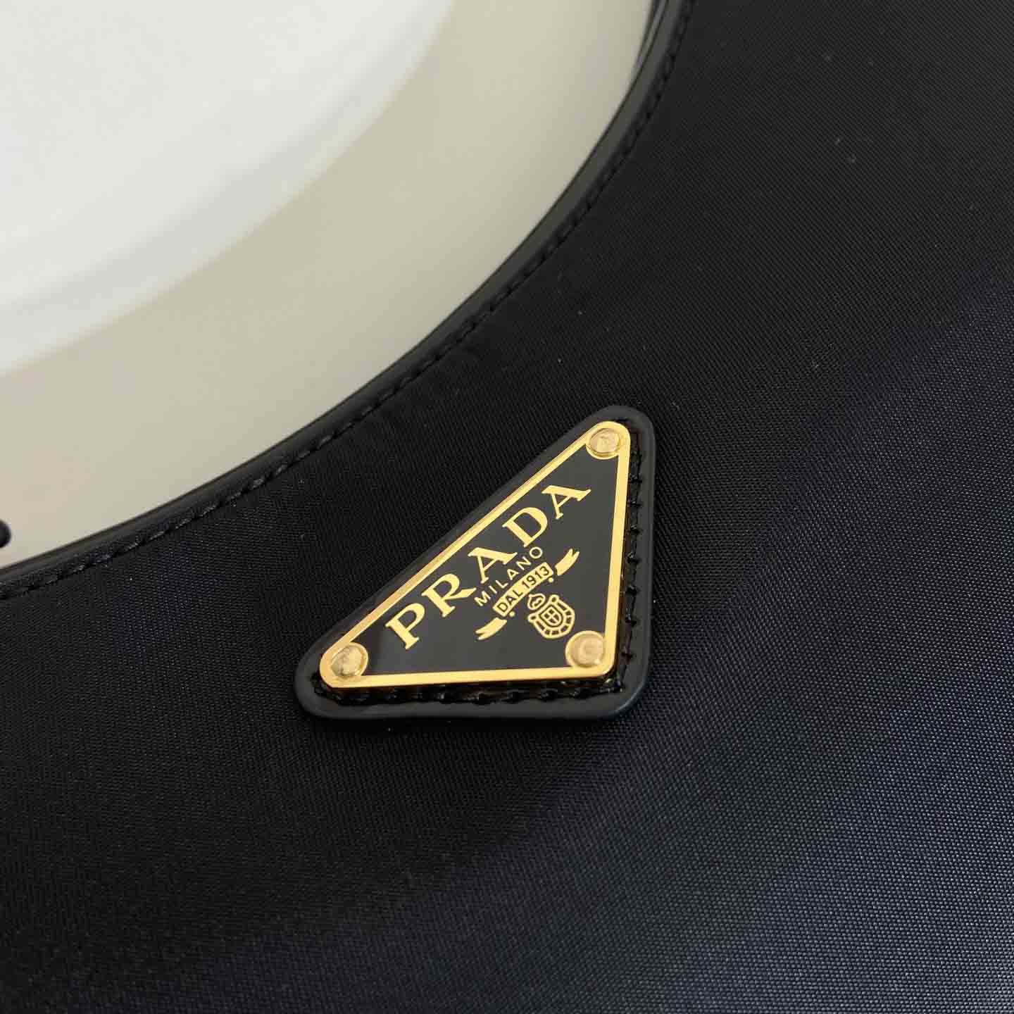 Prada Arqué Re-Nylon And Brushed Leather Shoulder Bag - DopestKickz