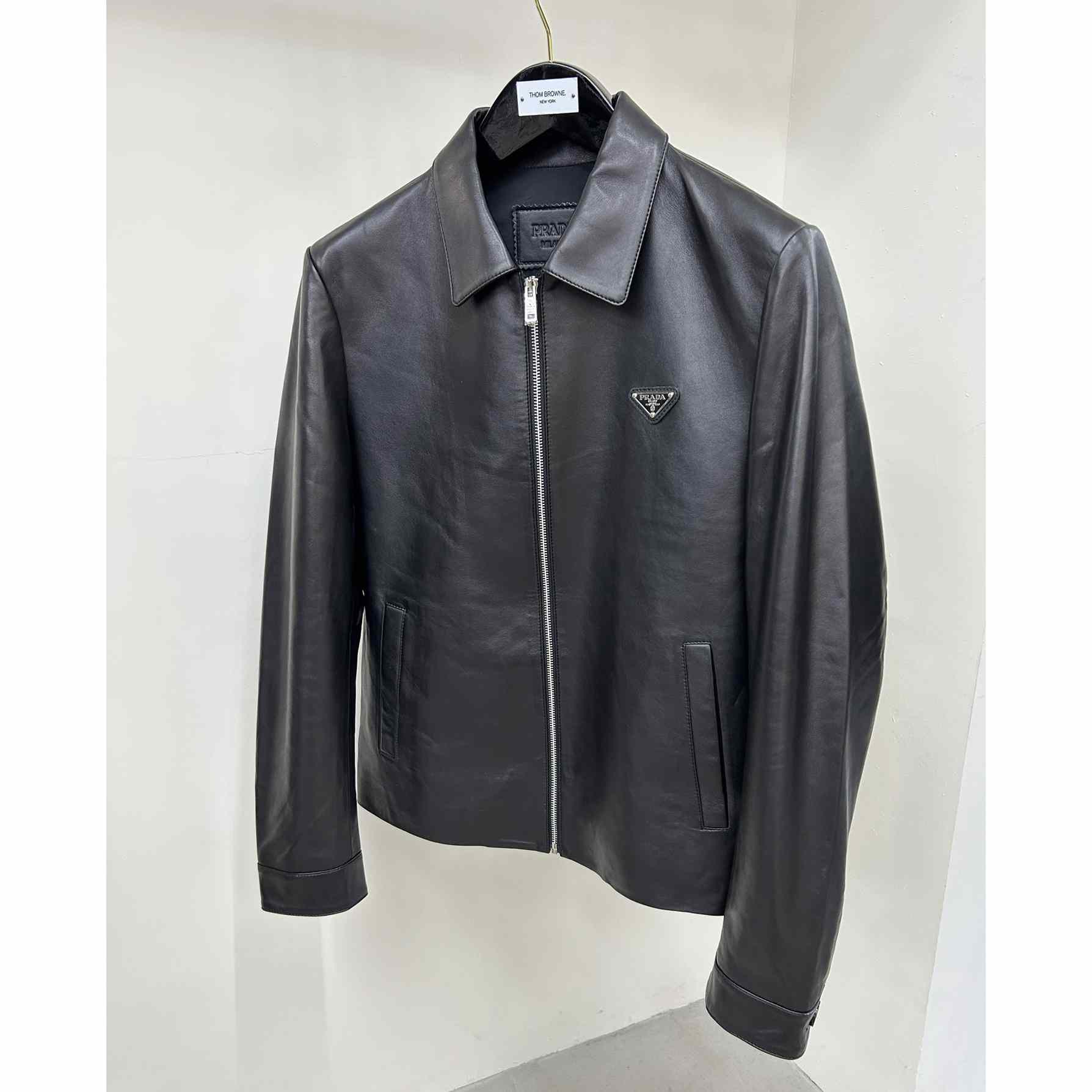 Prada Nappa Leather Blouson Jacket - DopestKickz