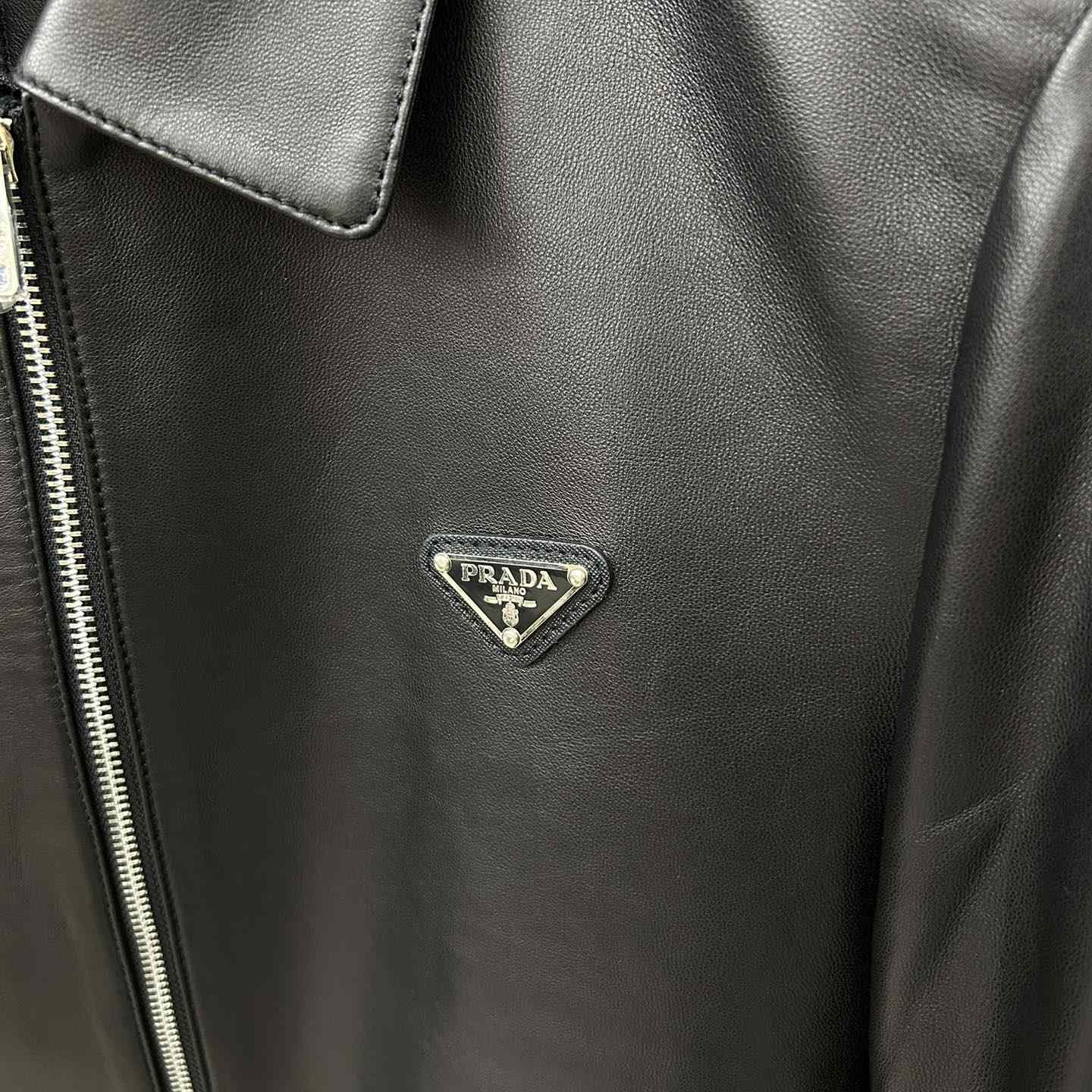 Prada Nappa Leather Blouson Jacket - DopestKickz