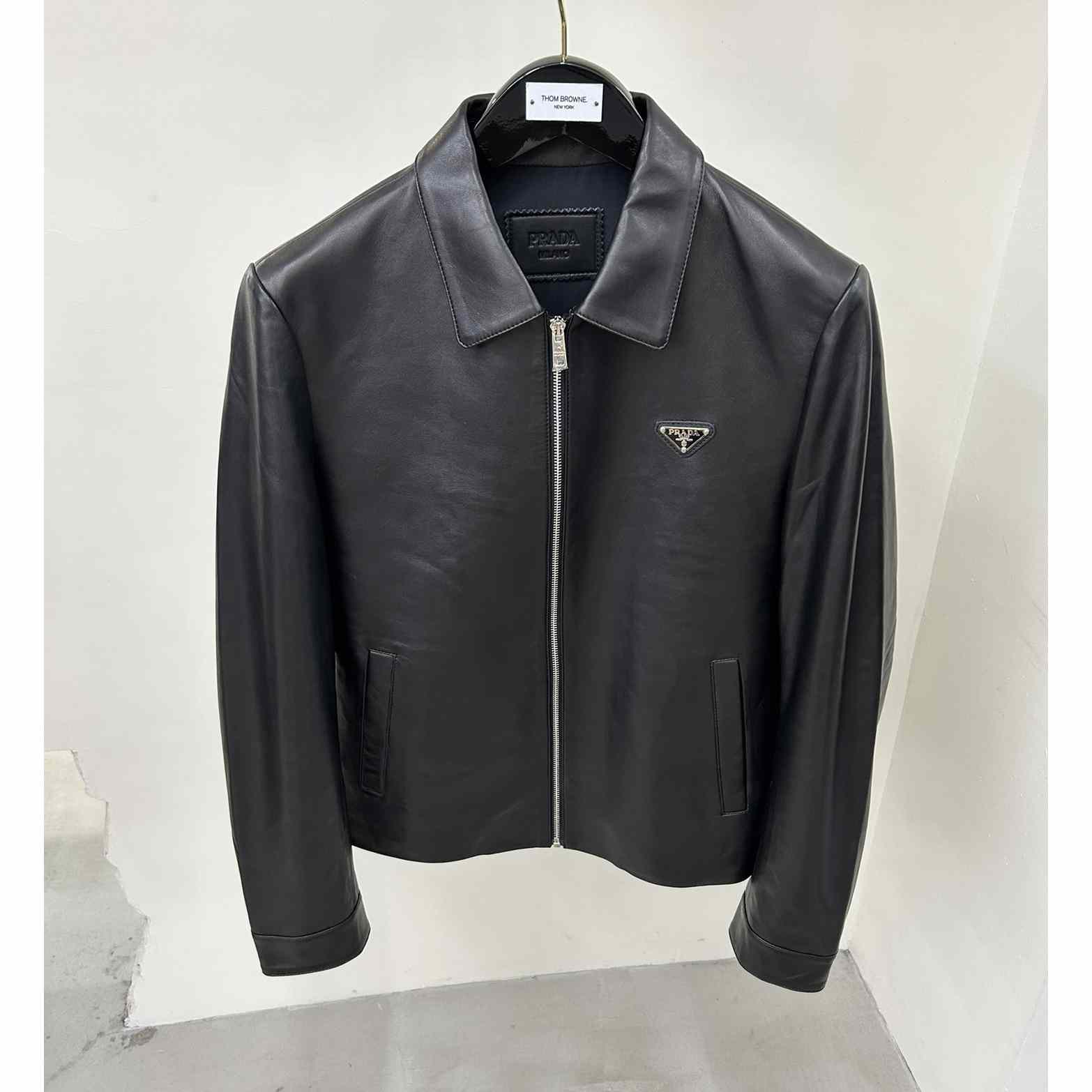 Prada Nappa Leather Blouson Jacket - DopestKickz