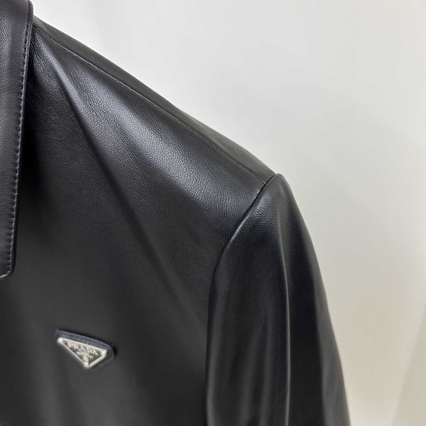 Prada Nappa Leather Blouson Jacket - DopestKickz