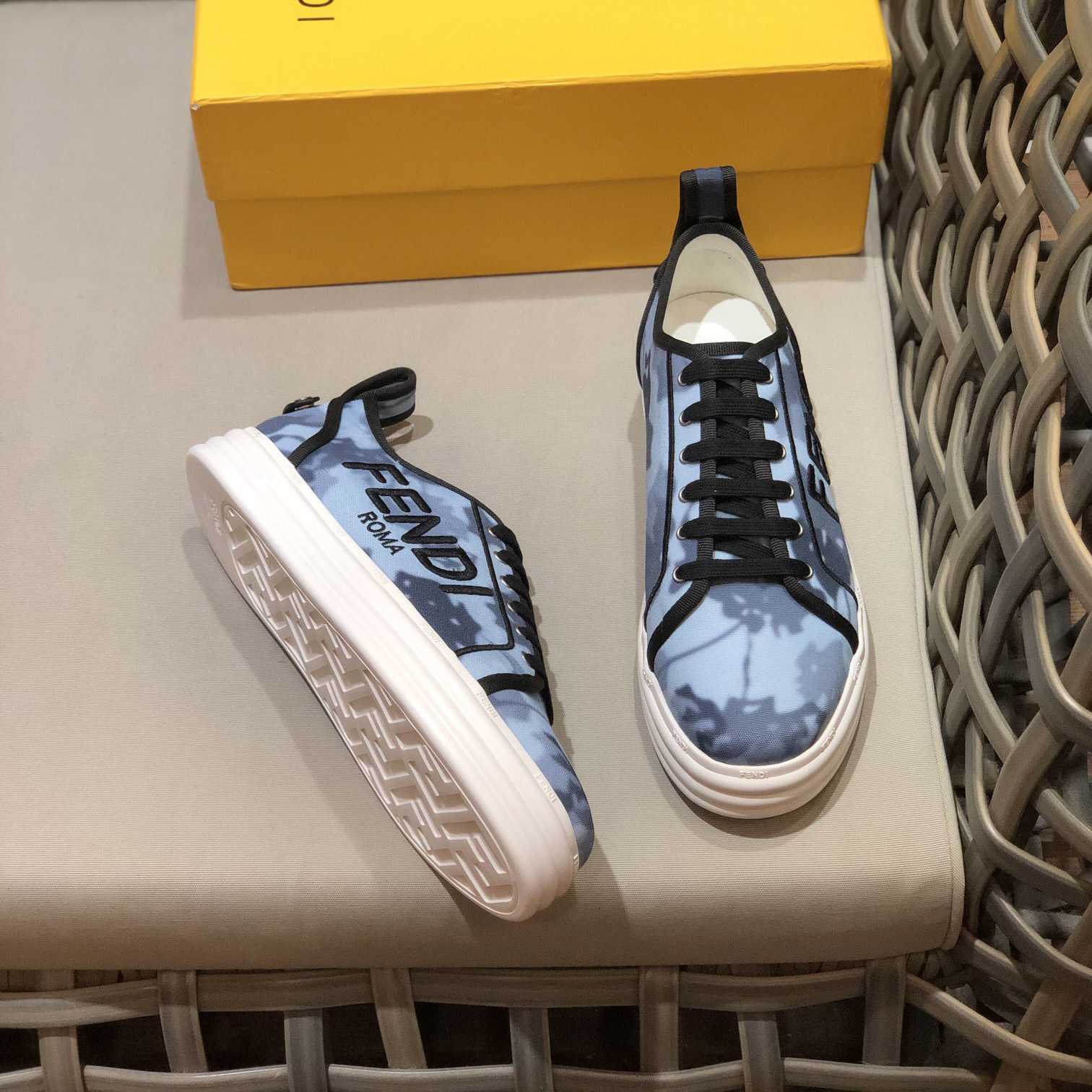 Fendi Rise Canvas Sneaker - DopestKickz