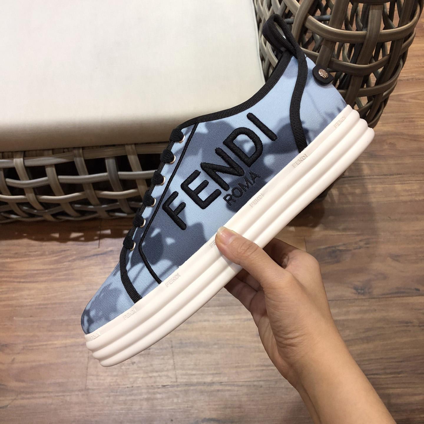 Fendi Rise Canvas Sneaker - DopestKickz
