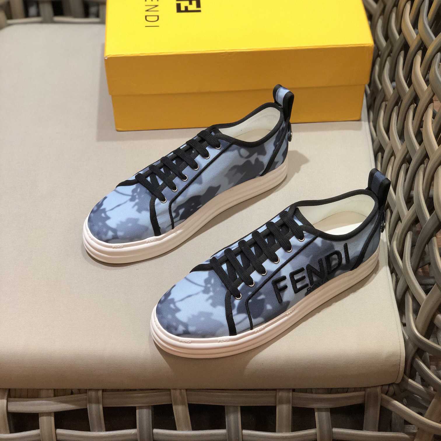 Fendi Rise Canvas Sneaker - DopestKickz