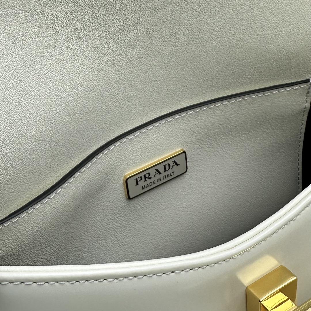 Prada Brushed Leather Shoulder Bag - DopestKickz