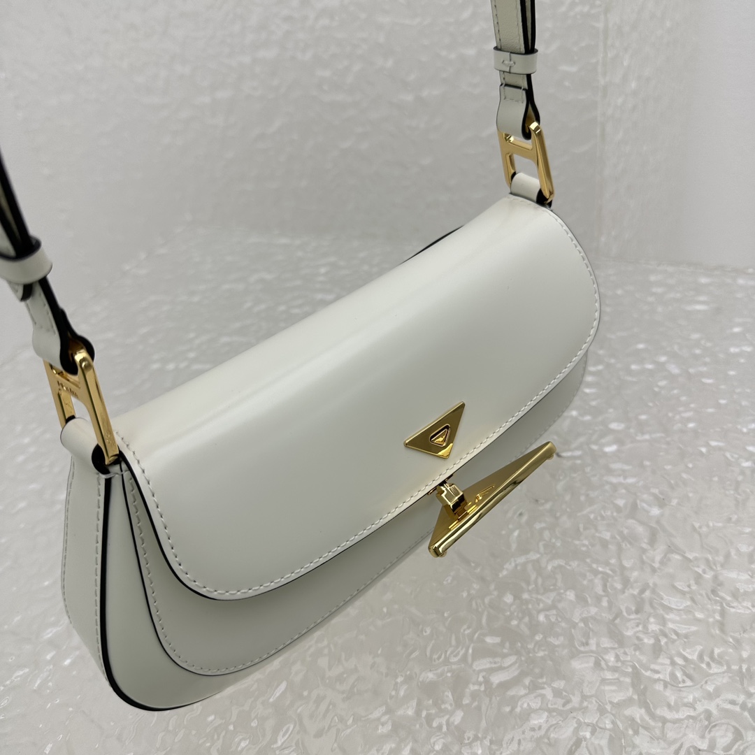 Prada Brushed Leather Shoulder Bag - DopestKickz