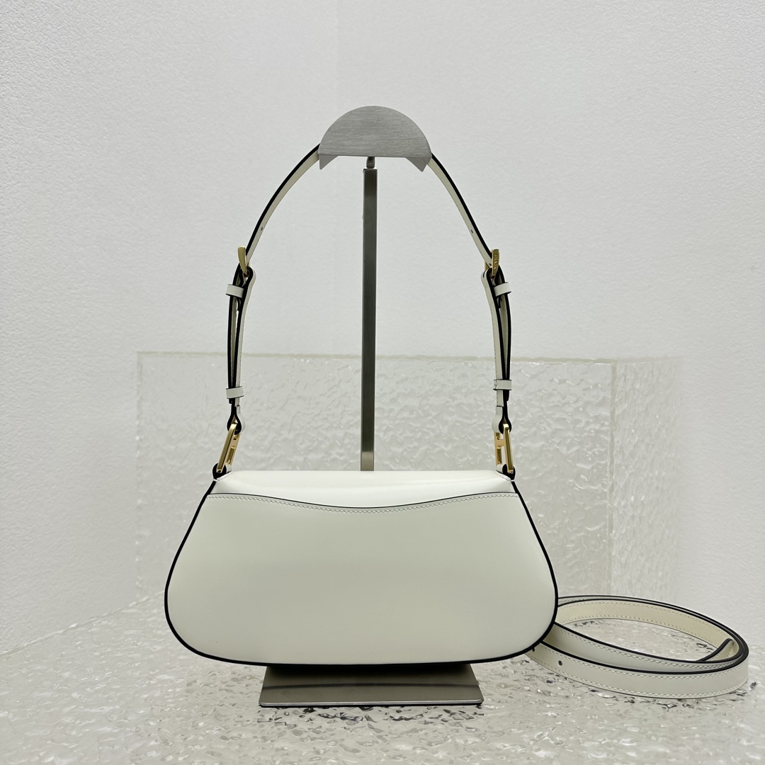 Prada Brushed Leather Shoulder Bag - DopestKickz