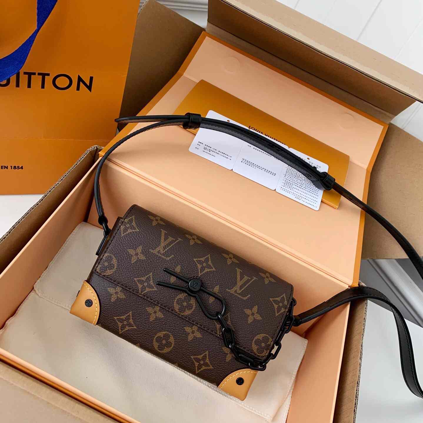 Louis Vuitton Steamer Wearable Wallet Monogram Macassar(18*11*6.5cm)  M82534 - DopestKickz