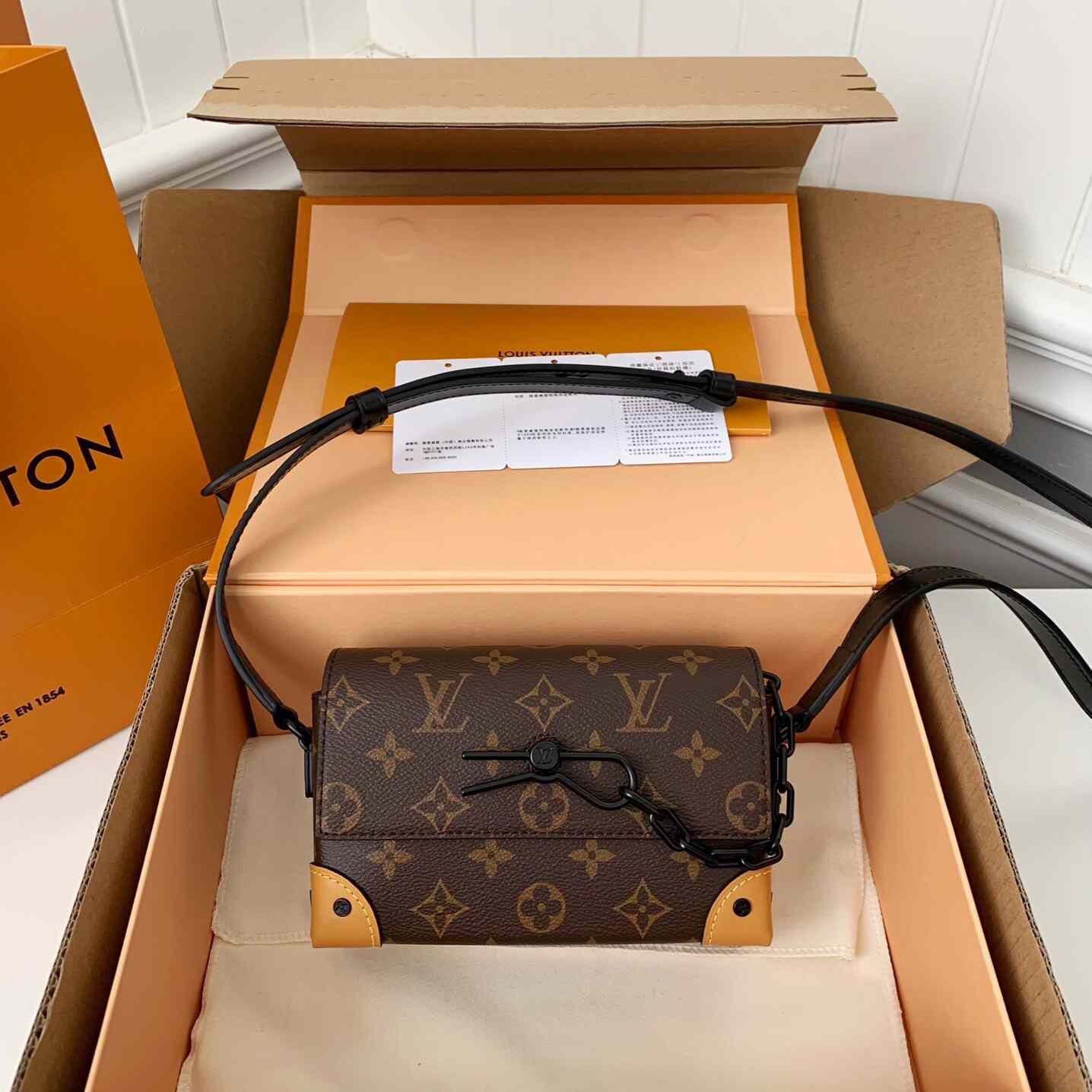 Louis Vuitton Steamer Wearable Wallet Monogram Macassar(18*11*6.5cm)  M82534 - DopestKickz