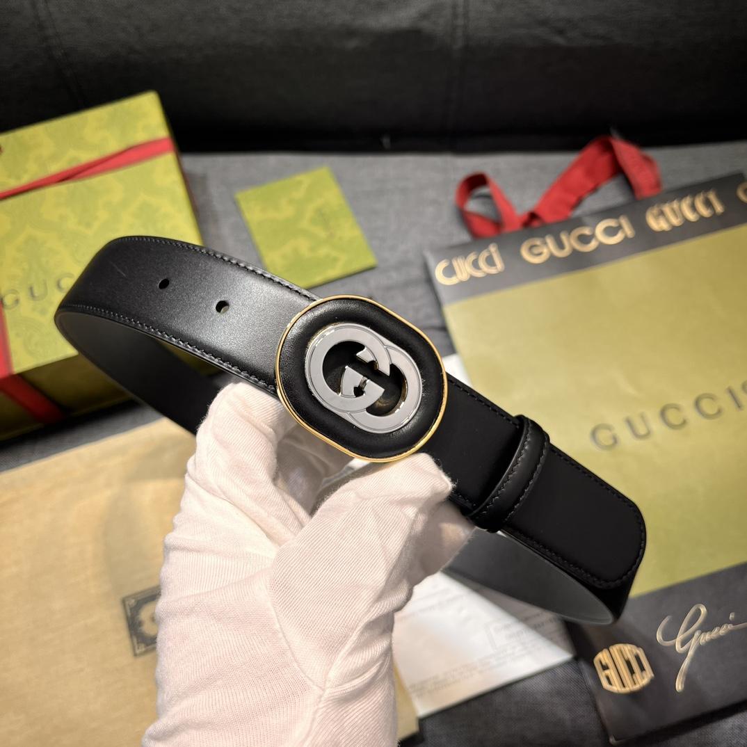 Gucci Belt With Interlocking G Buckle - DopestKickz