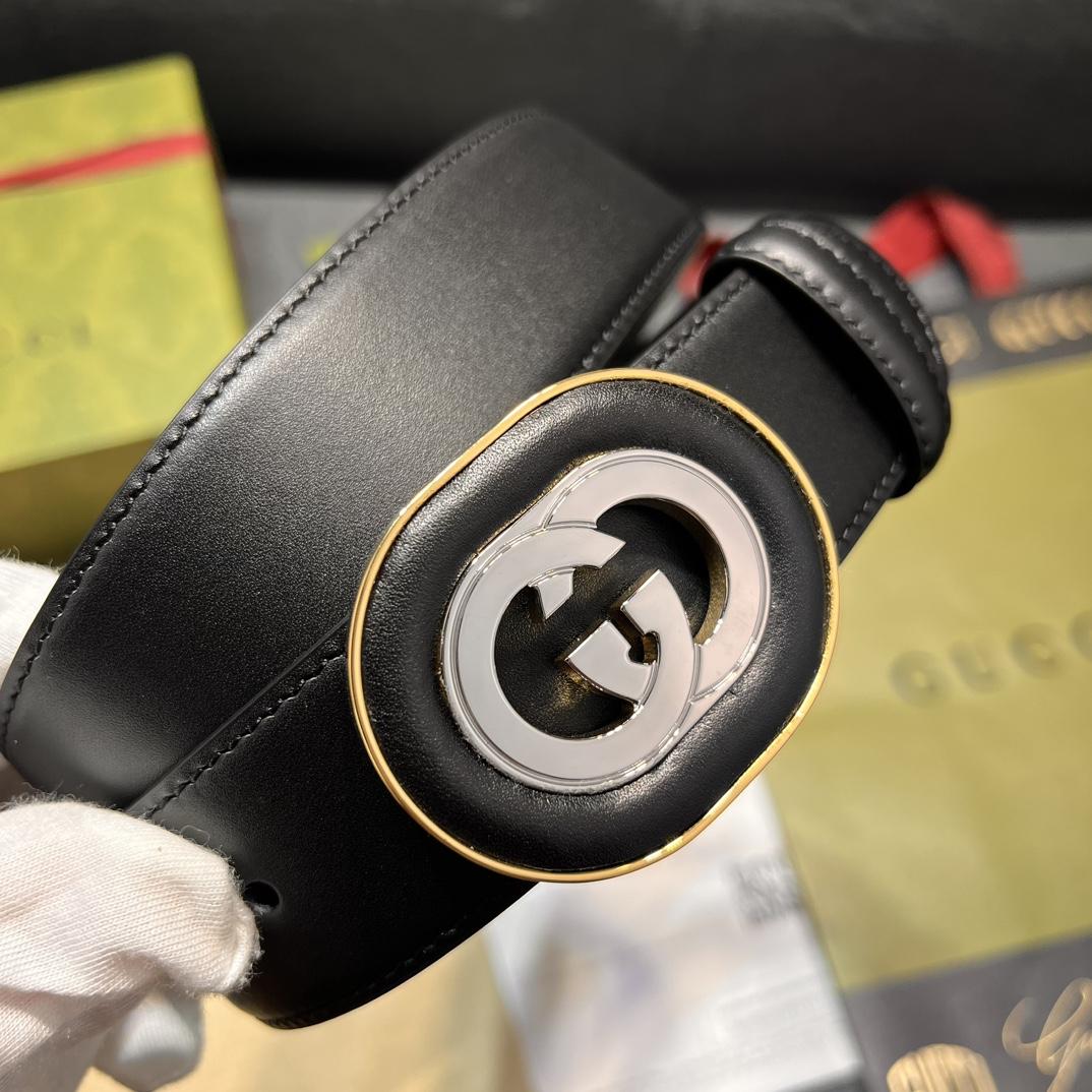 Gucci Belt With Interlocking G Buckle - DopestKickz