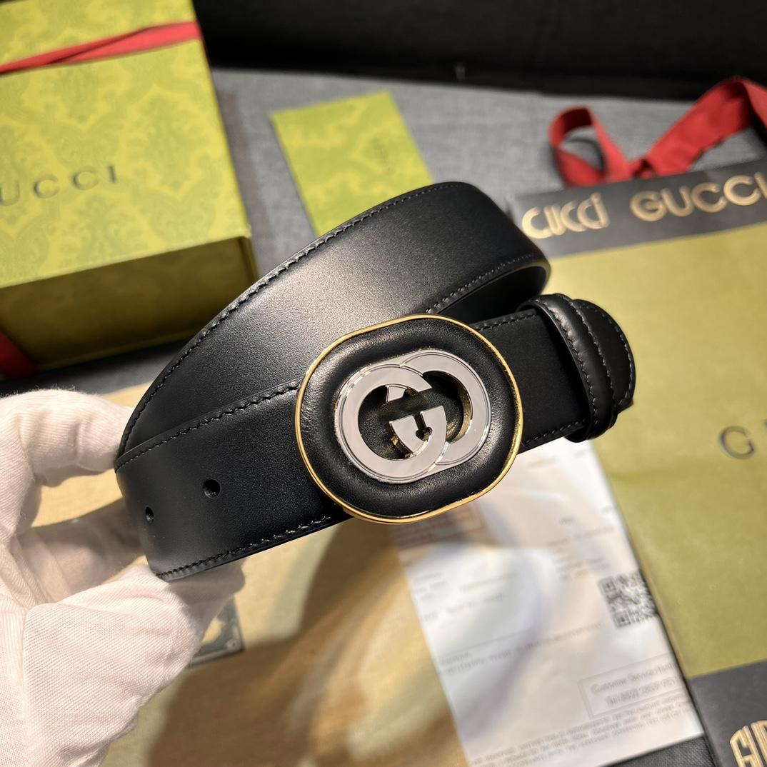 Gucci Belt With Interlocking G Buckle - DopestKickz