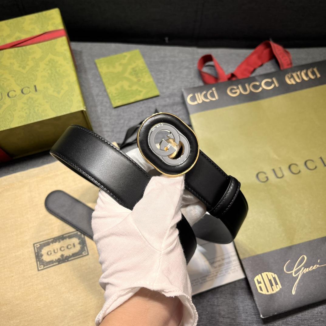 Gucci Belt With Interlocking G Buckle - DopestKickz