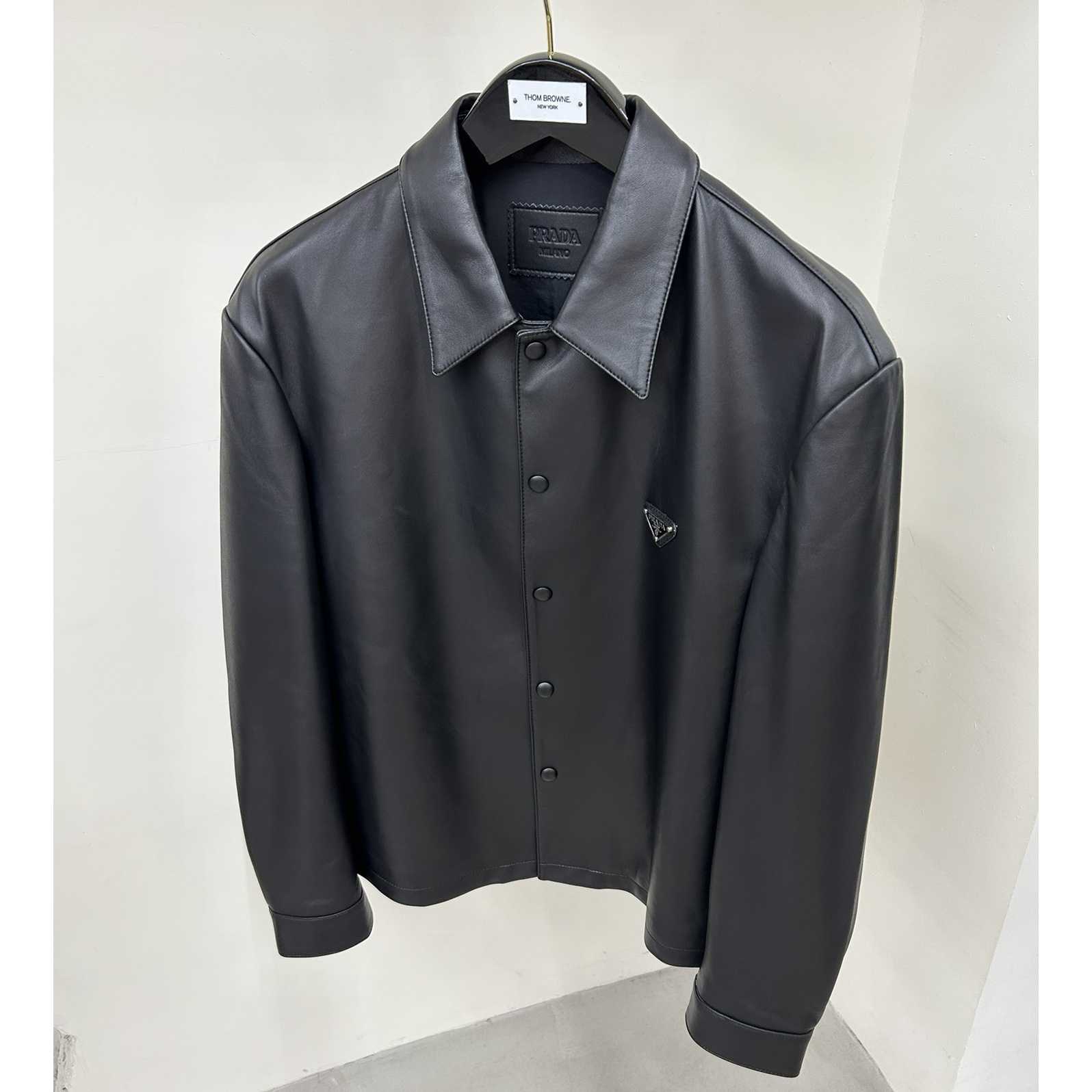 Prada Nappa Leather Shirt - DopestKickz