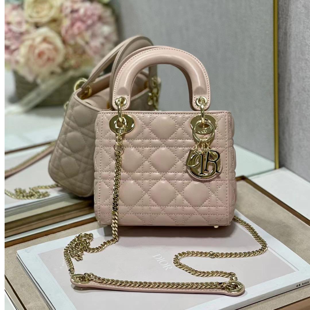 Dior Lady Dior Bag  (17 x 7.5x 14cm) - DopestKickz