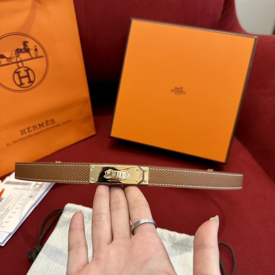 Hermes Authenticated Kelly Belt Leather - DopestKickz