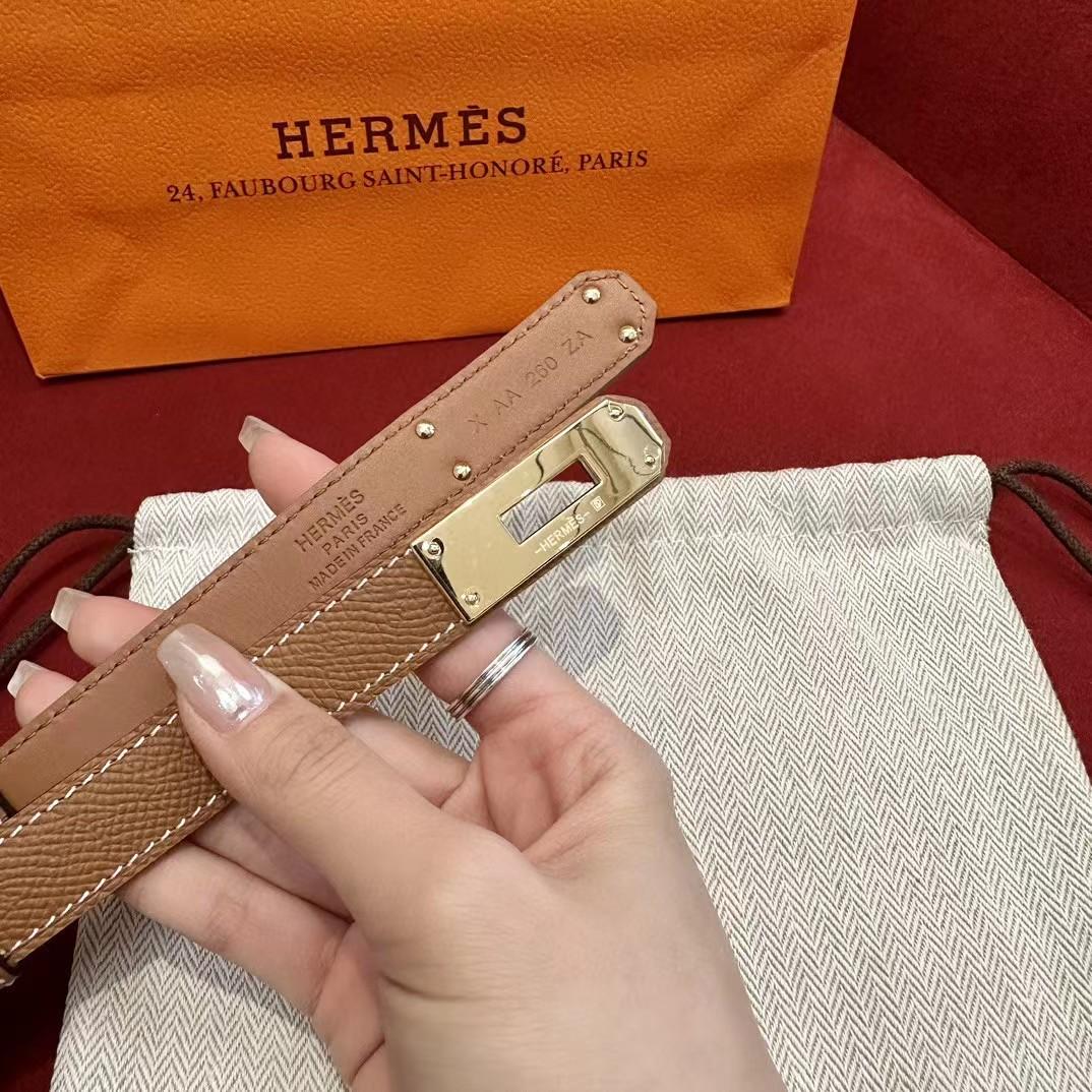 Hermes Authenticated Kelly Belt Leather - DopestKickz