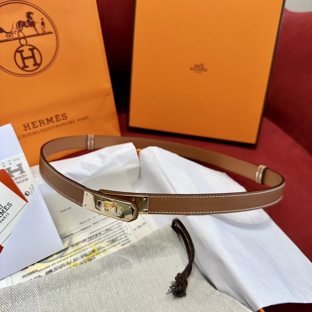 Hermes Authenticated Kelly Belt Leather - DopestKickz