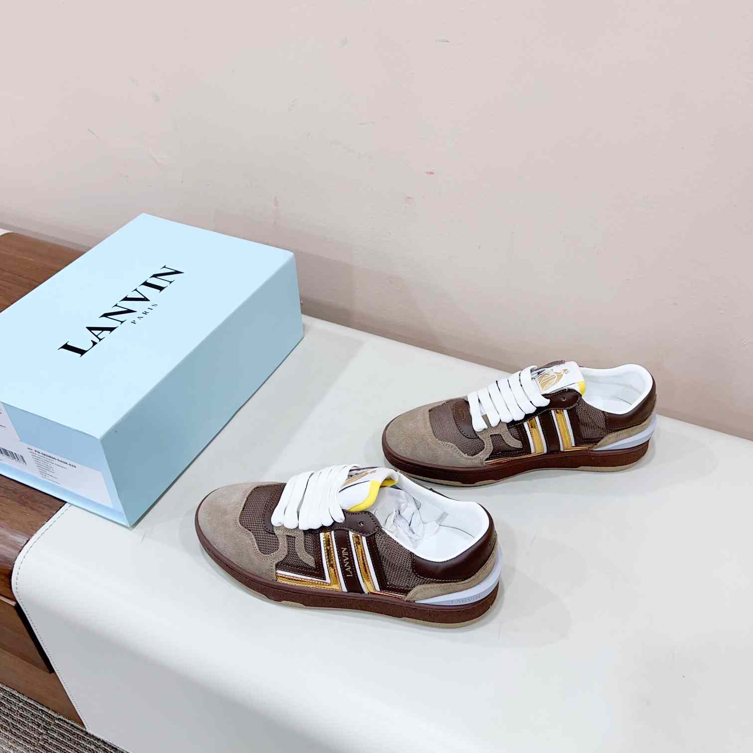 Lanvin Leather Low-top Clay Sneakers - DopestKickz